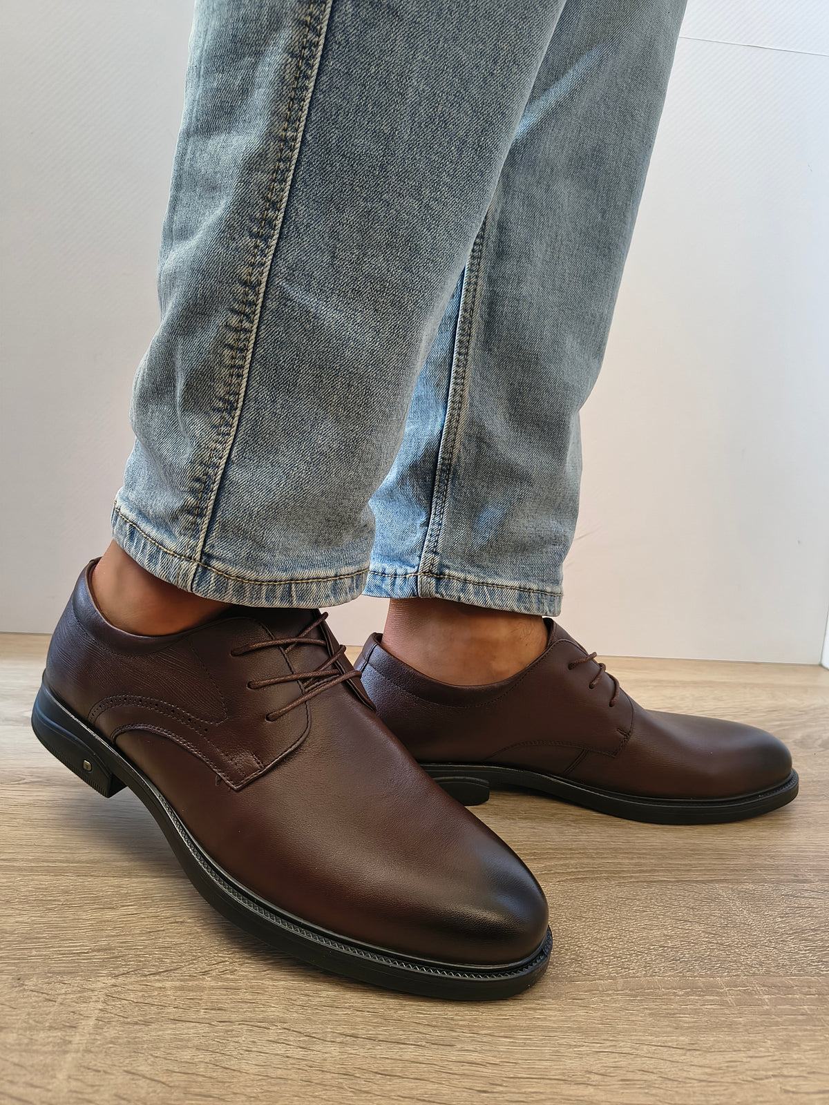 Pantofi Casual Big Bărbați Mels 98919D Maro - Piele Naturală - imagine 6