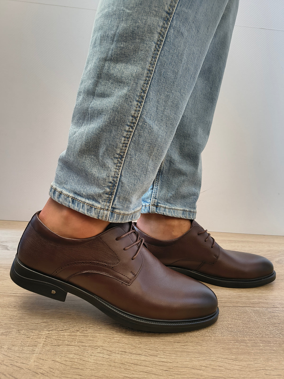 Pantofi Casual Big Bărbați Mels 98919D Maro - Piele Naturală - imagine 2