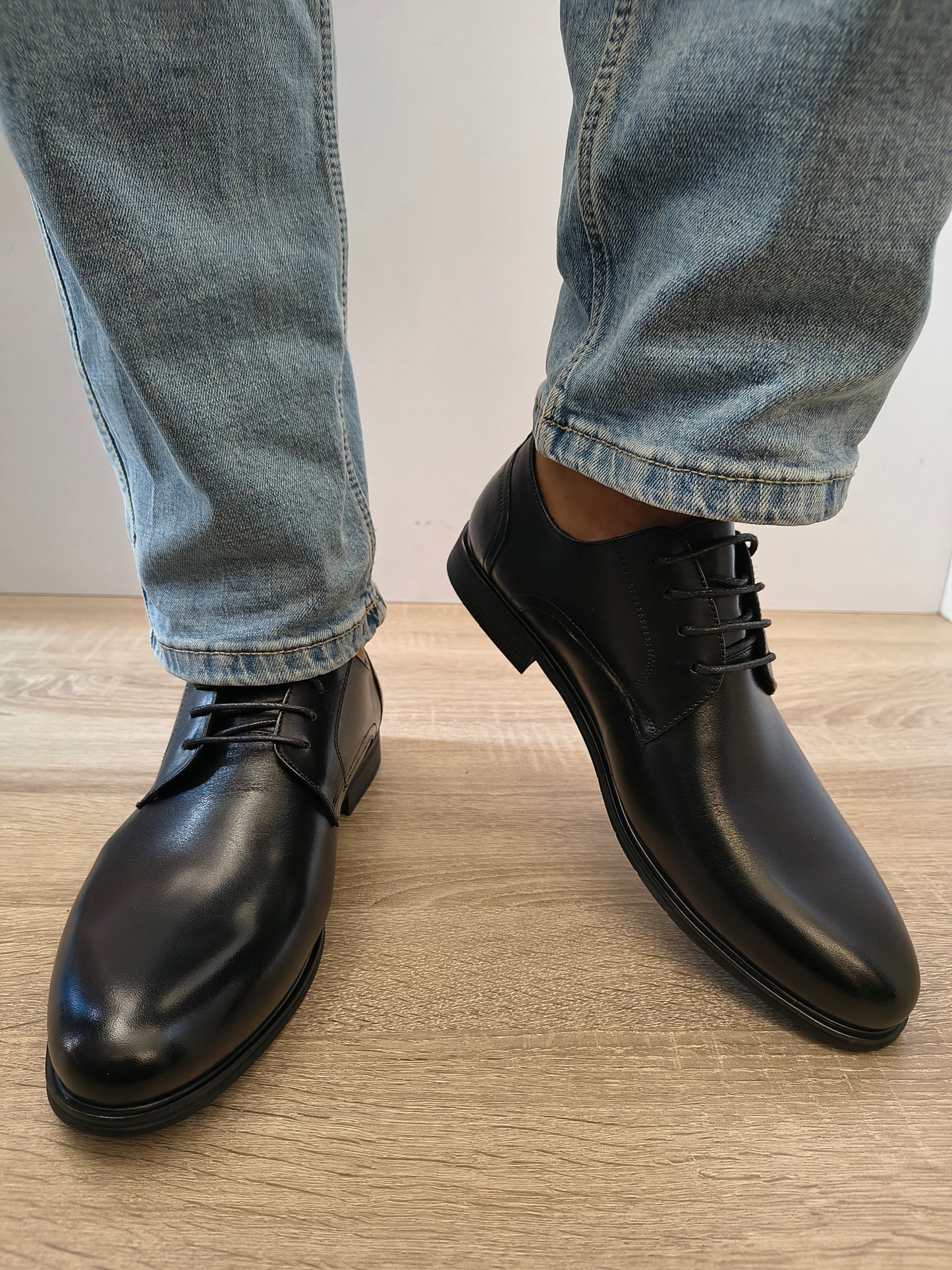 Pantofi Eleganti Bărbați Eldemas F32579121-1 Negru - Piele Naturală
