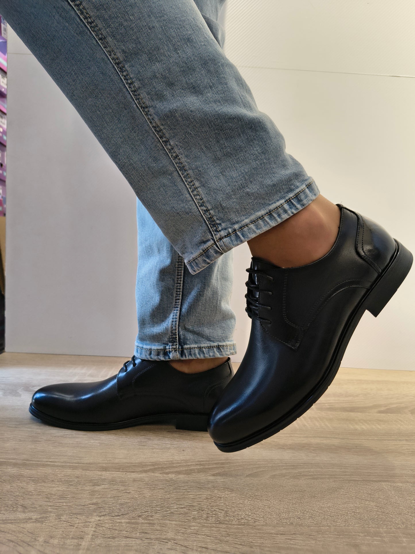Pantofi Eleganti Bărbați Eldemas F32579121-1 Negru - Piele Naturală