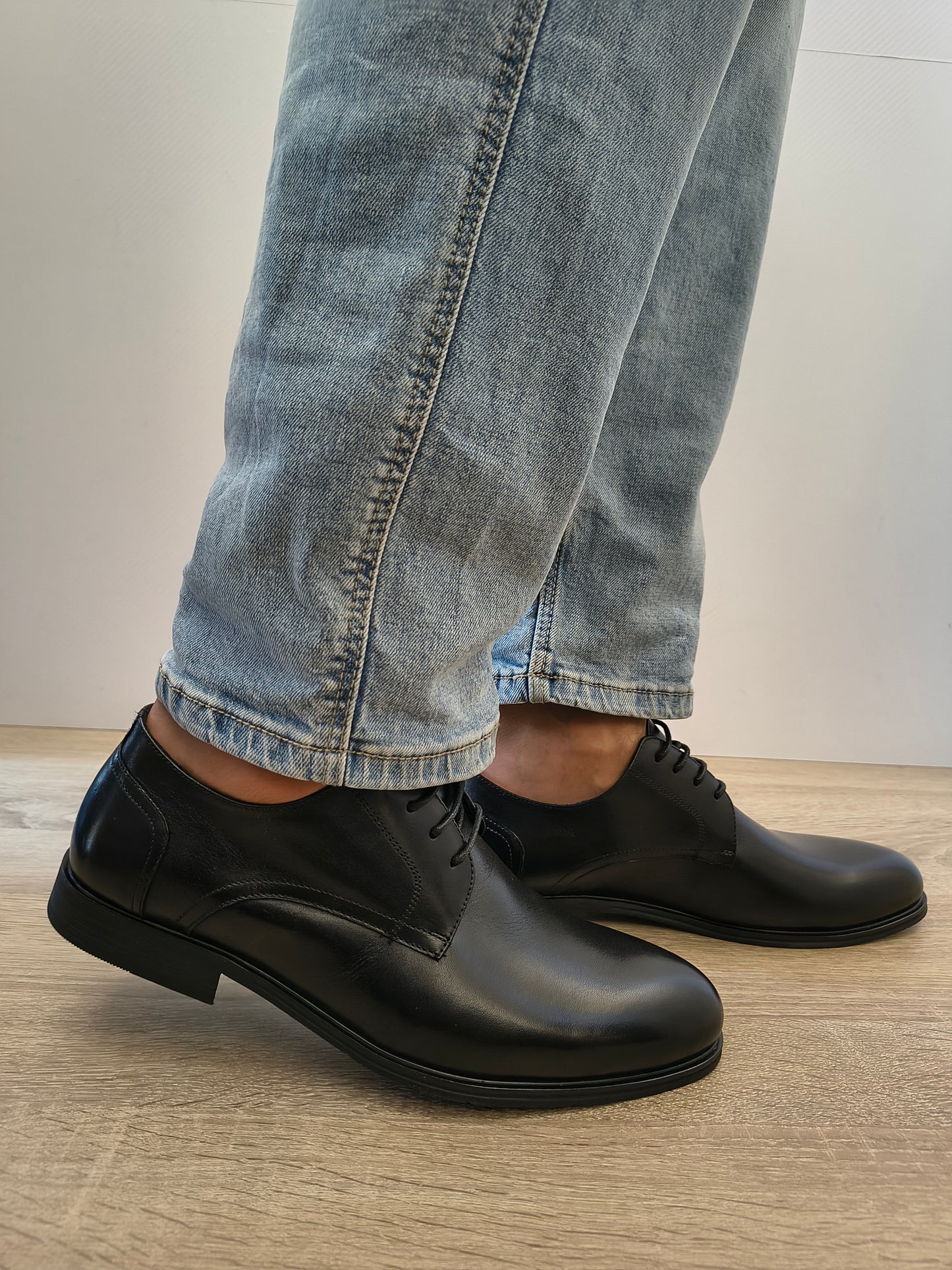 Pantofi Eleganti Bărbați Eldemas F32579121-1 Negru - Piele Naturală