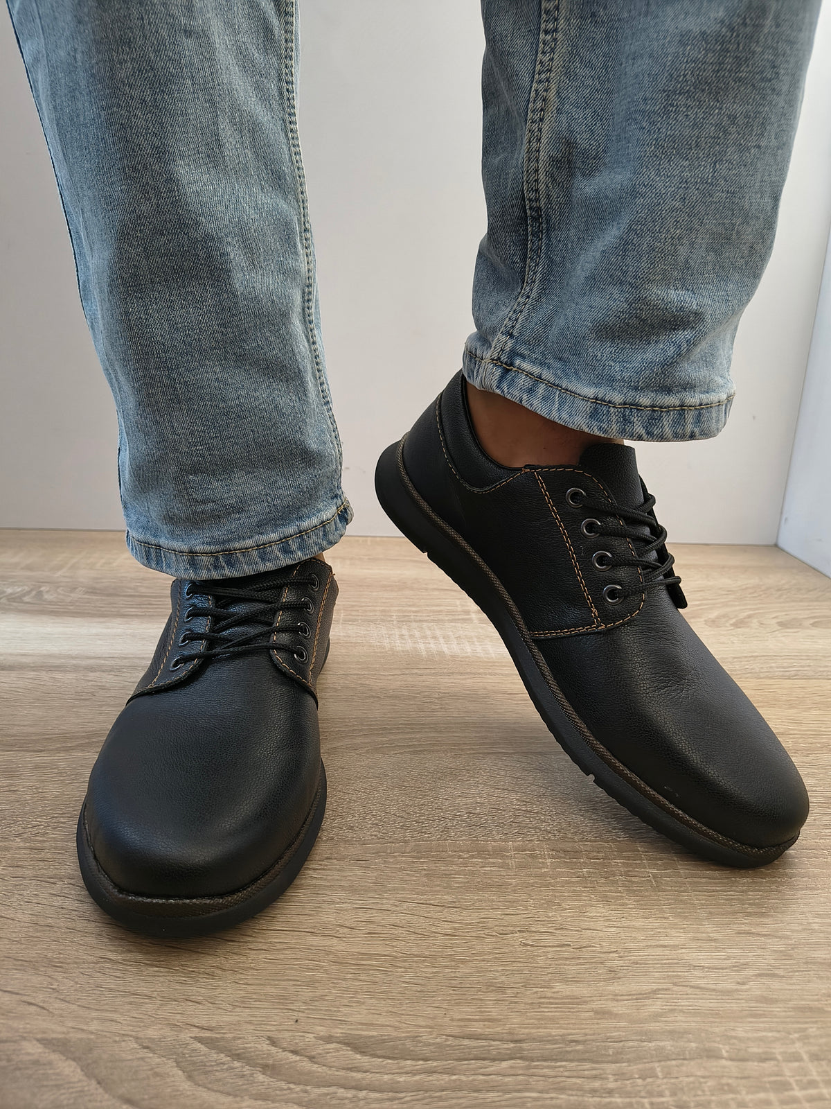 Pantofi Casual Bărbați Rieker 10424-00 Negru - Piele Naturală + Ecologică - imagine 3