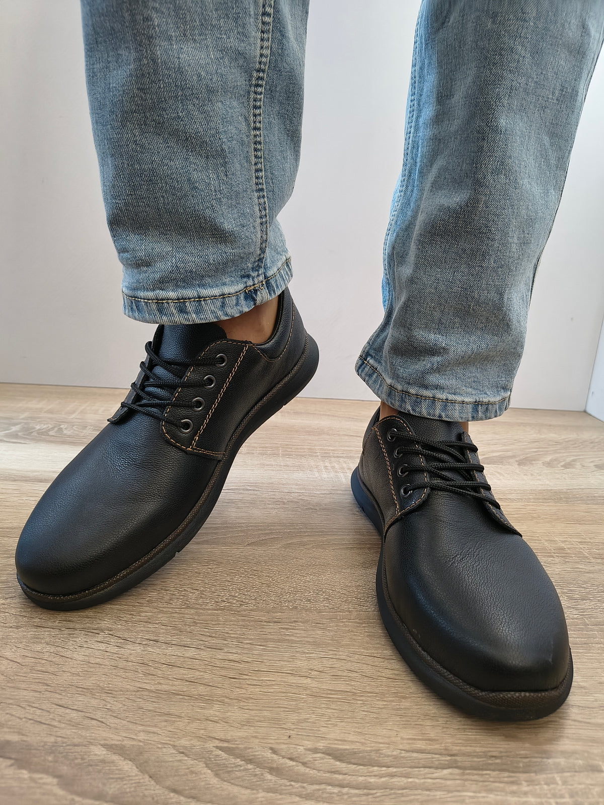 Pantofi Casual Bărbați Rieker 10424-00 Negru - Piele Naturală + Ecologică - imagine 4
