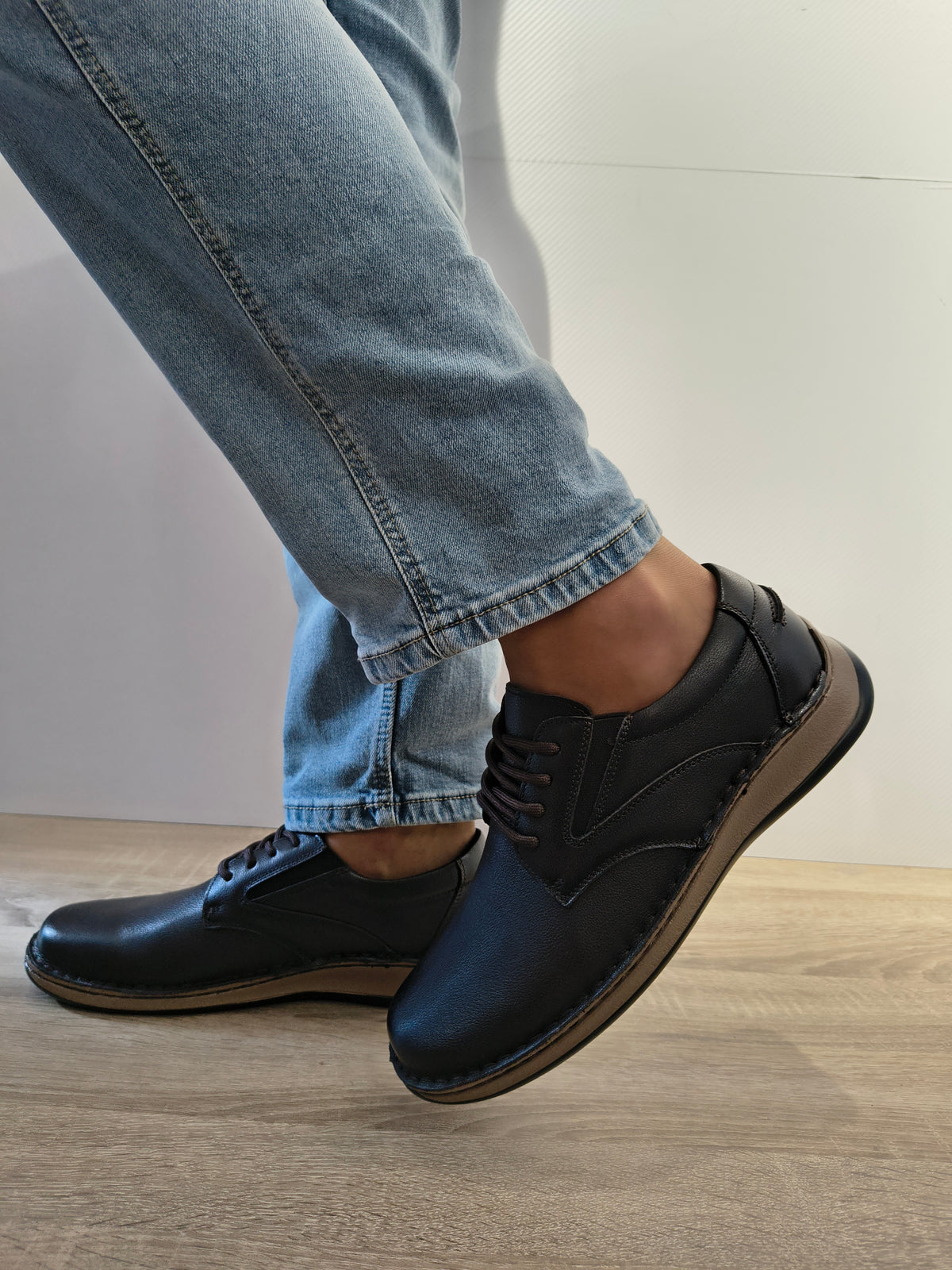 Pantofi Casual Bărbați Otter 80007B C4-N Maro Inchis - Piele Naturală - imagine 5