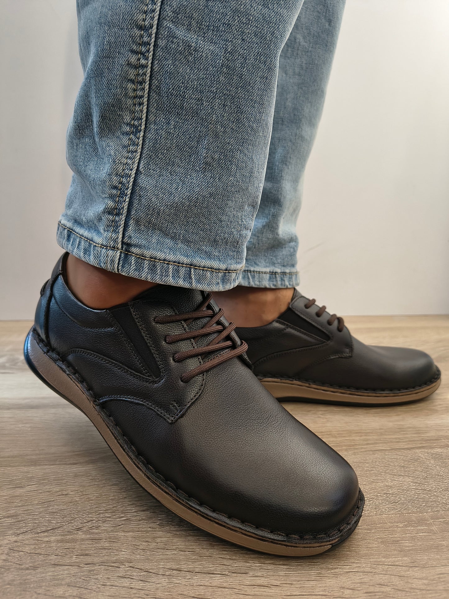 Pantofi Casual Bărbați Otter 80007B C4-N Maro Inchis - Piele Naturală