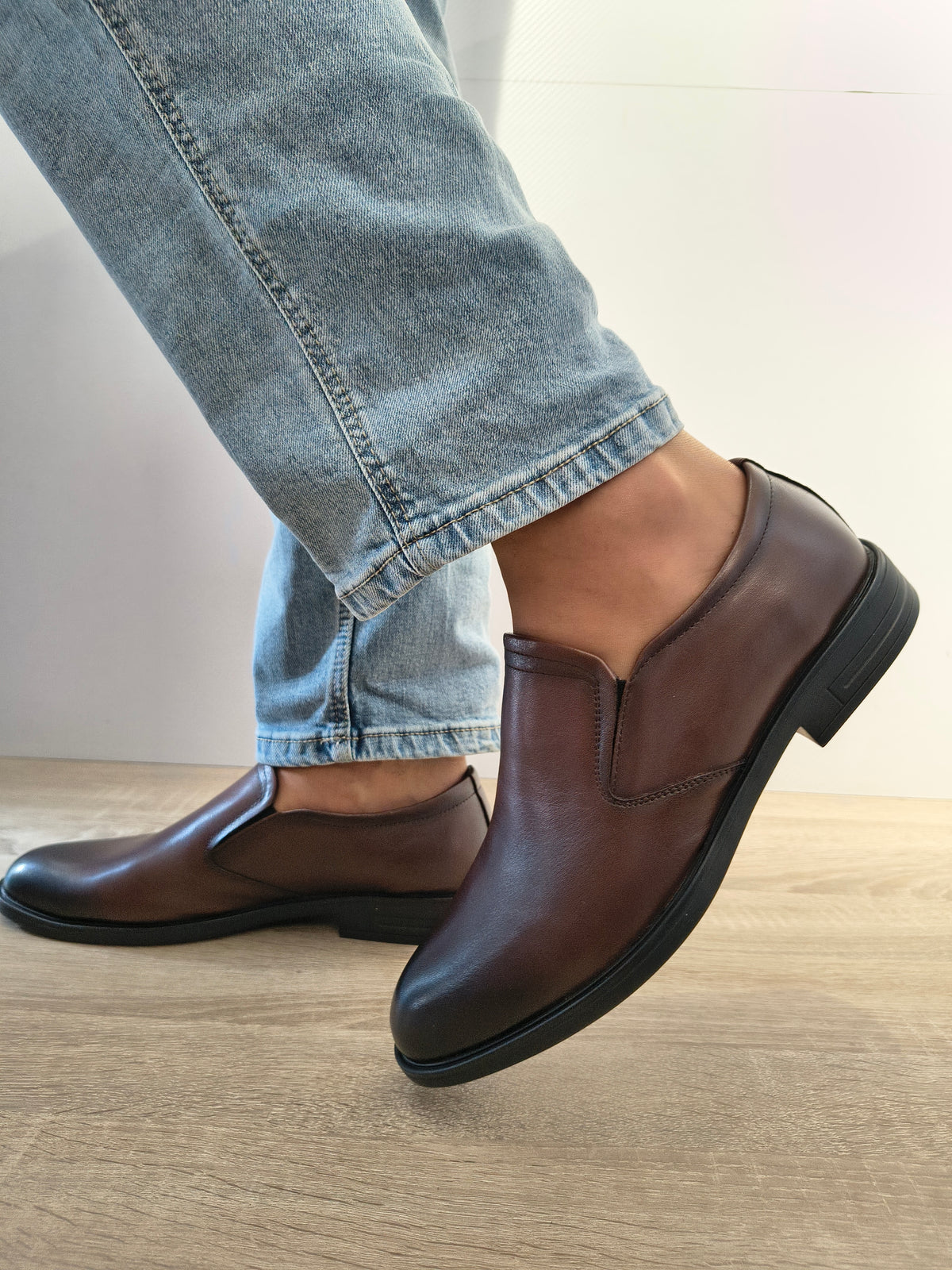 Pantofi Eleganti Bărbați Mels W27002 Maro - Piele Naturală - imagine 5
