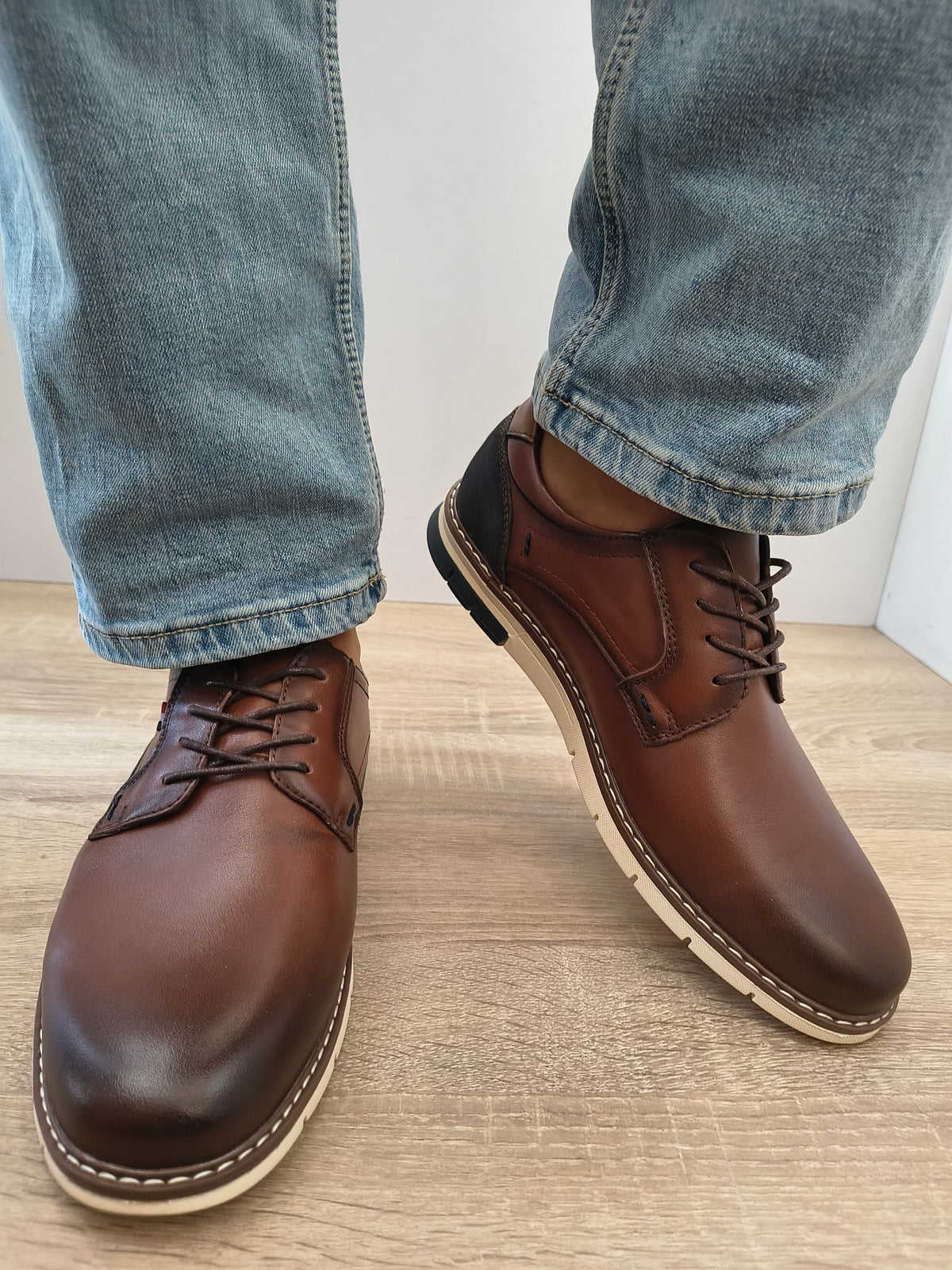 Pantofi Casual Bărbați Otter 80013D 02-N Maro - Piele Naturală - imagine 3