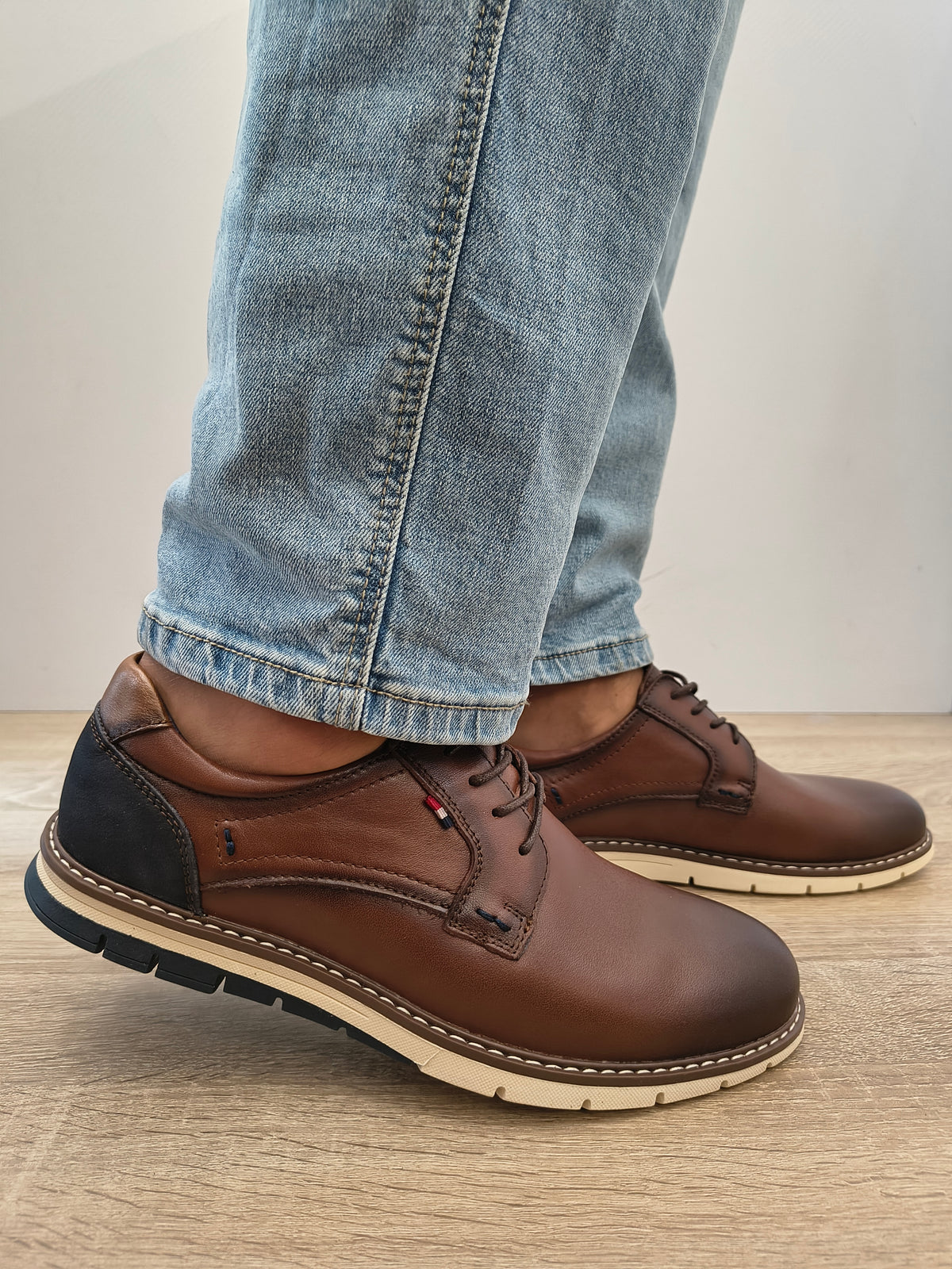 Pantofi Casual Bărbați Otter 80013D 02-N Maro - Piele Naturală - imagine 2