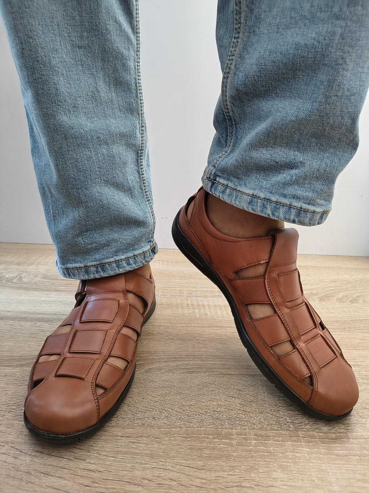 Pantofi Perforati Bărbați Otter OTA-18 02-N Maro Tobacco - Piele Naturală - imagine 3