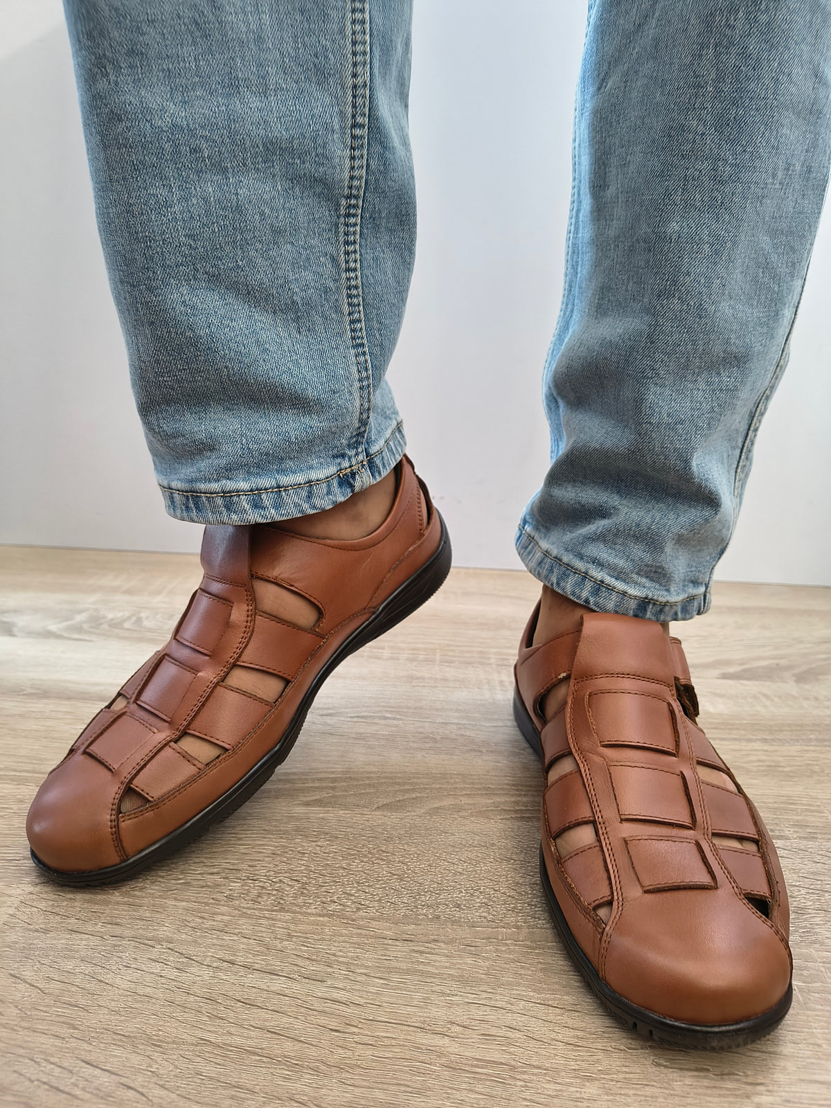 Pantofi Perforati Bărbați Otter OTA-18 02-N Maro Tobacco - Piele Naturală - imagine 4
