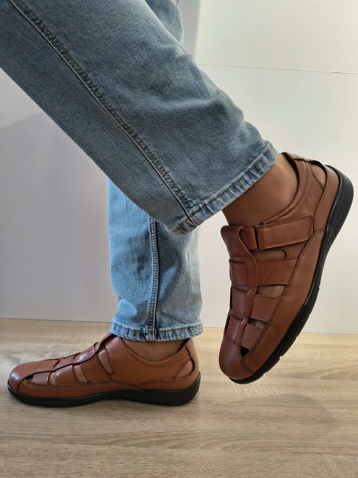 Pantofi Perforati Bărbați Otter OTA-18 02-N Maro Tobacco - Piele Naturală - imagine 5