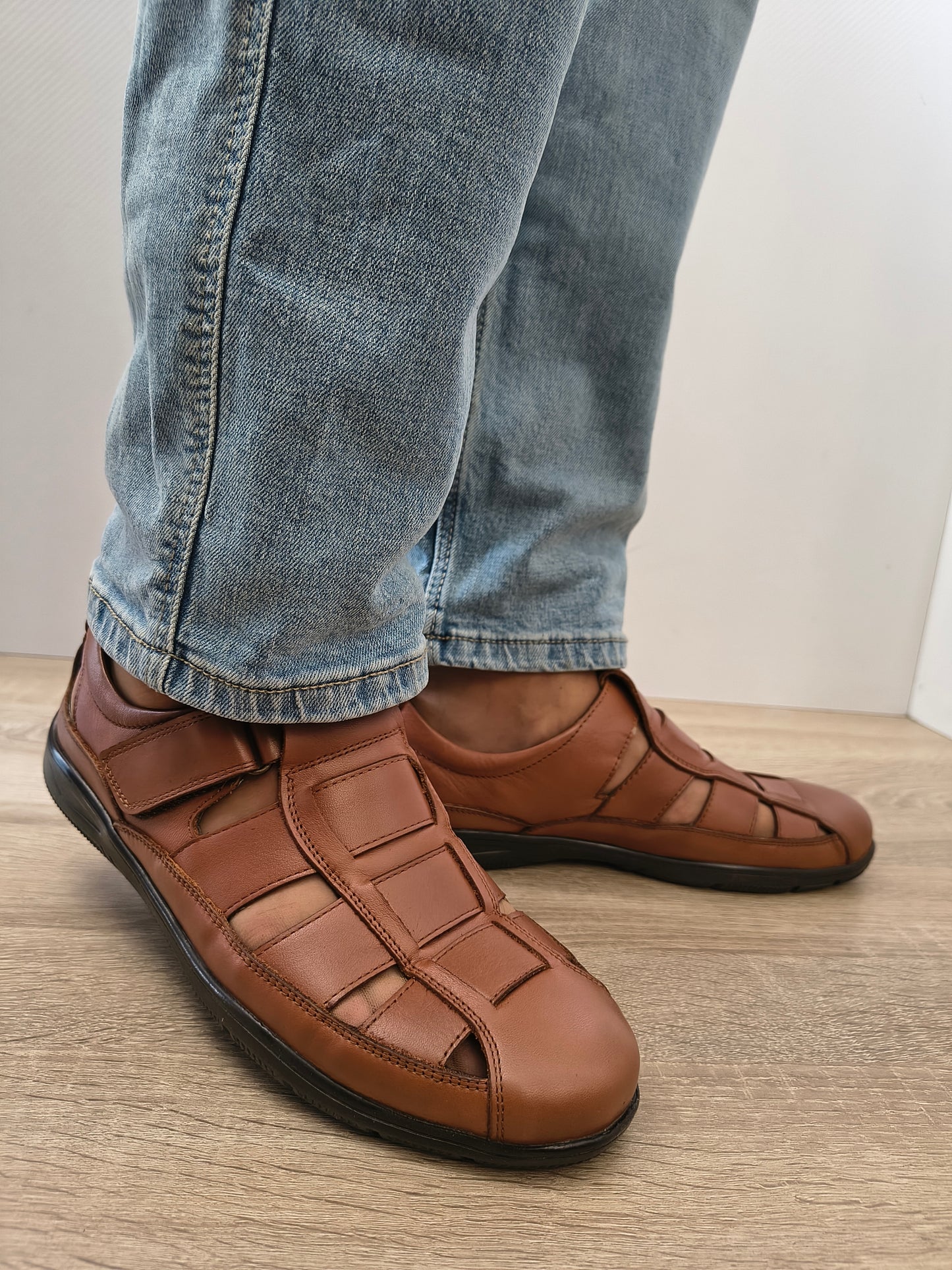 Pantofi Perforati Bărbați Otter OTA-18 02-N Maro Tobacco - Piele Naturală
