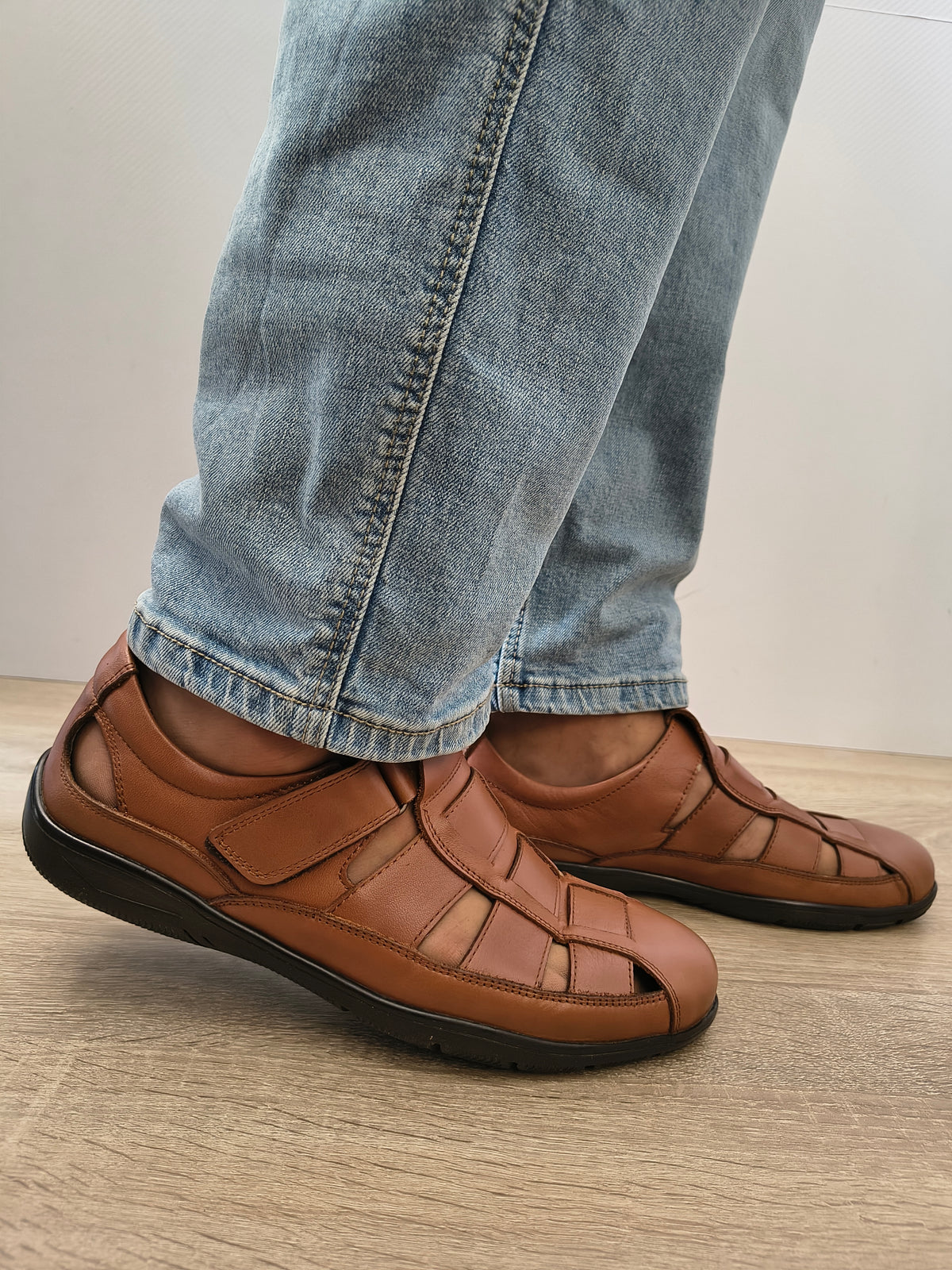 Pantofi Perforati Bărbați Otter OTA-18 02-N Maro Tobacco - Piele Naturală - imagine 2