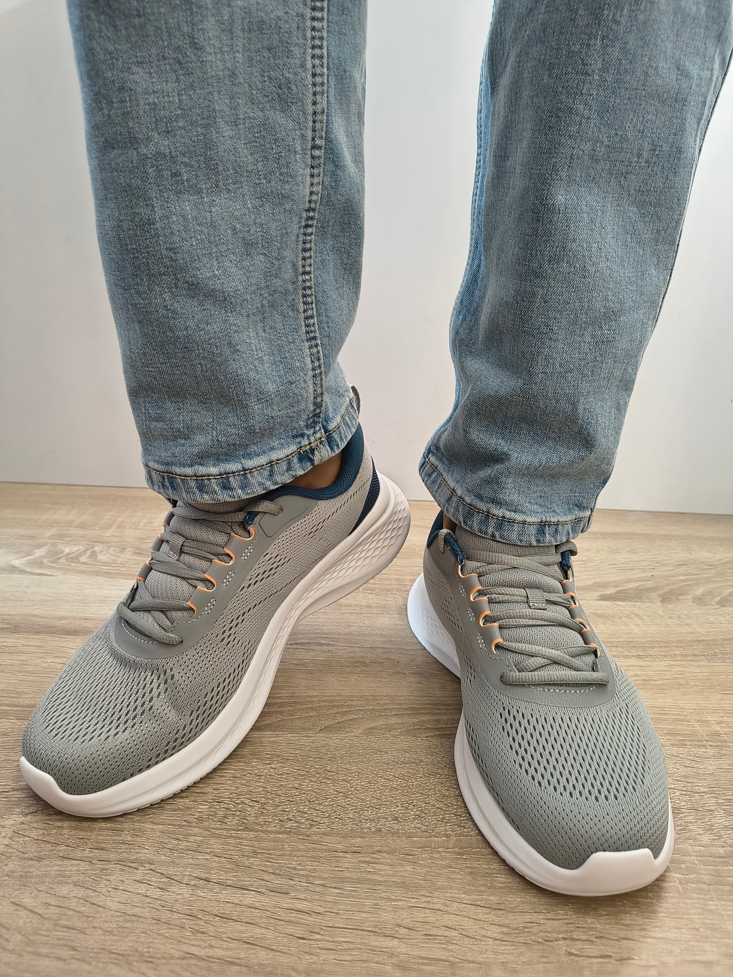 Pantofi Sport Bărbați Skechers 233184 Gybl Gri+navy - Textil