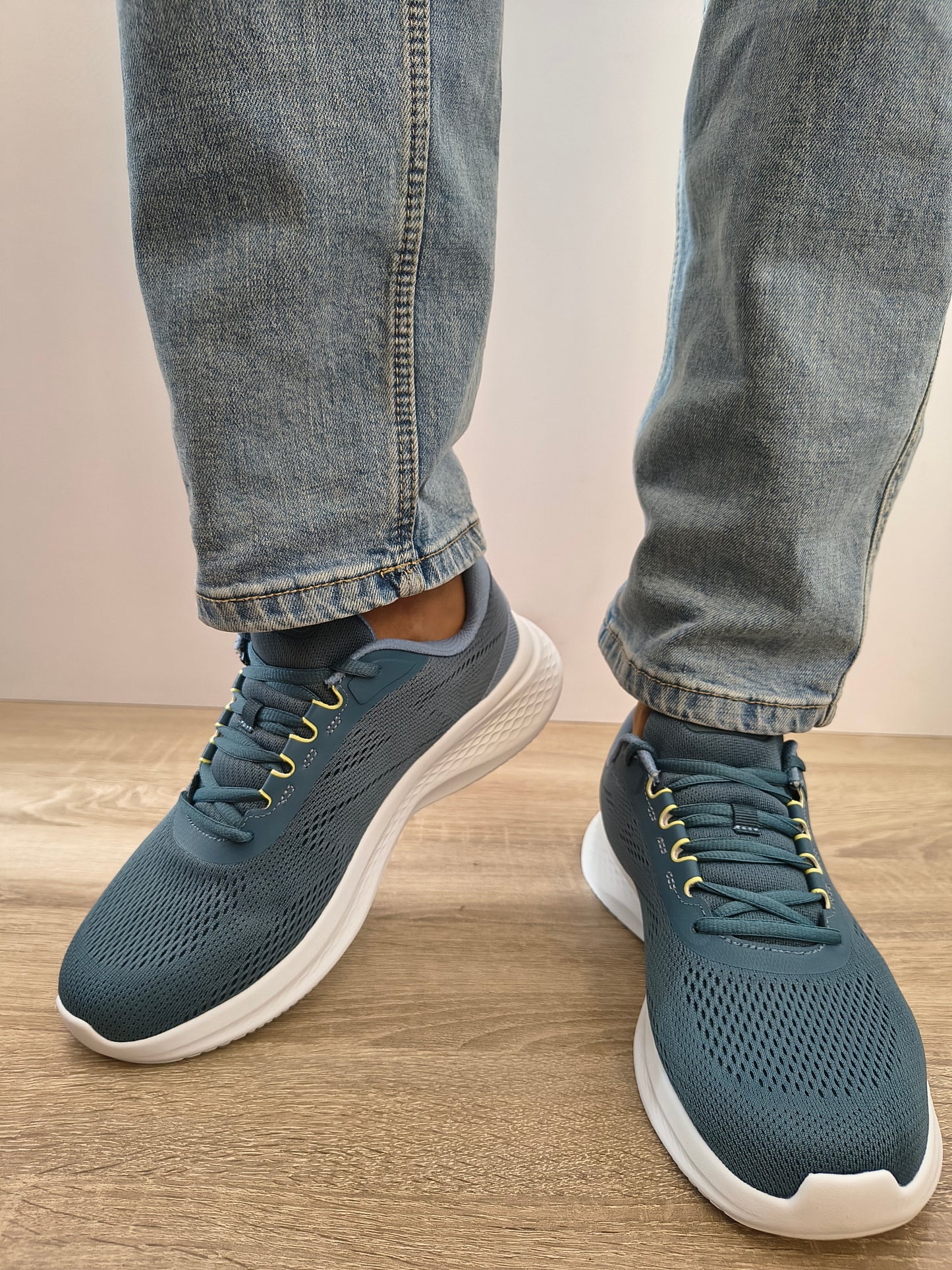 Pantofi Sport Bărbați Skechers 233184 Teal Albastru Turcoaz - Textil