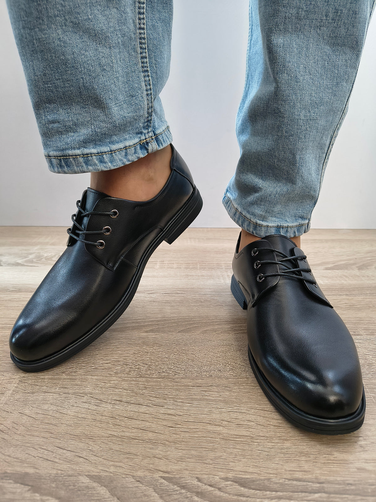 Pantofi Casual Bărbați Mels W27003 Negru - Piele Naturală - imagine 4