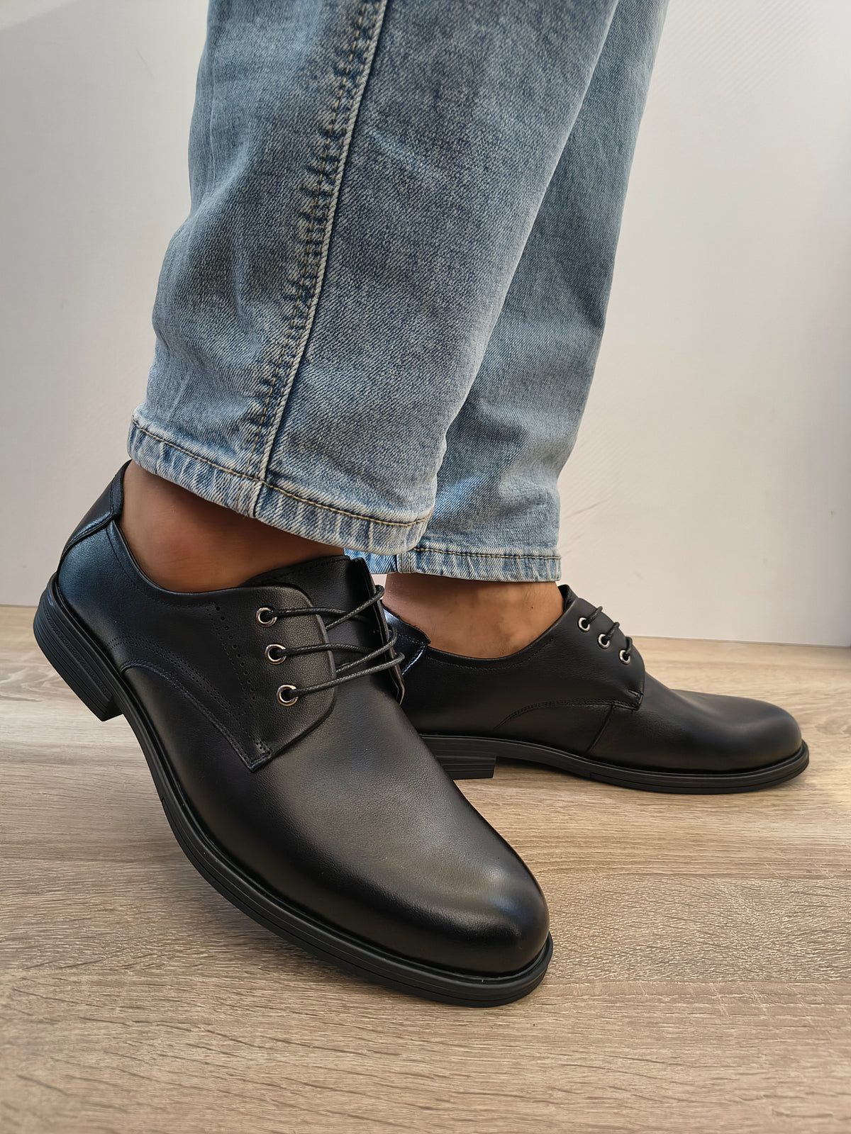 Pantofi Casual Bărbați Mels W27003 Negru - Piele Naturală - imagine 6