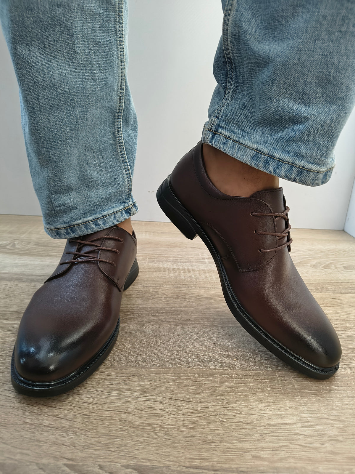 Pantofi Casual Bărbați Mels 98919 Maro - Piele Naturală - imagine 3
