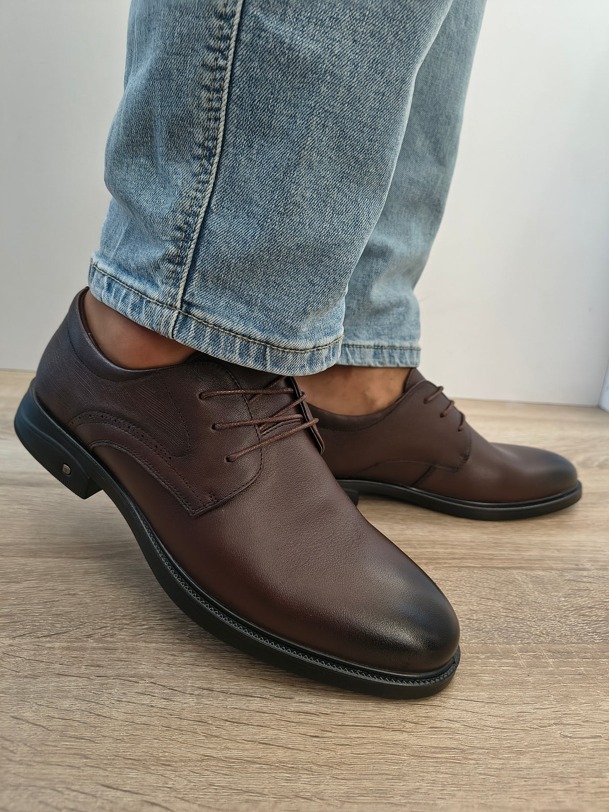 Pantofi Casual Bărbați Mels 98919 Maro - Piele Naturală - imagine 6
