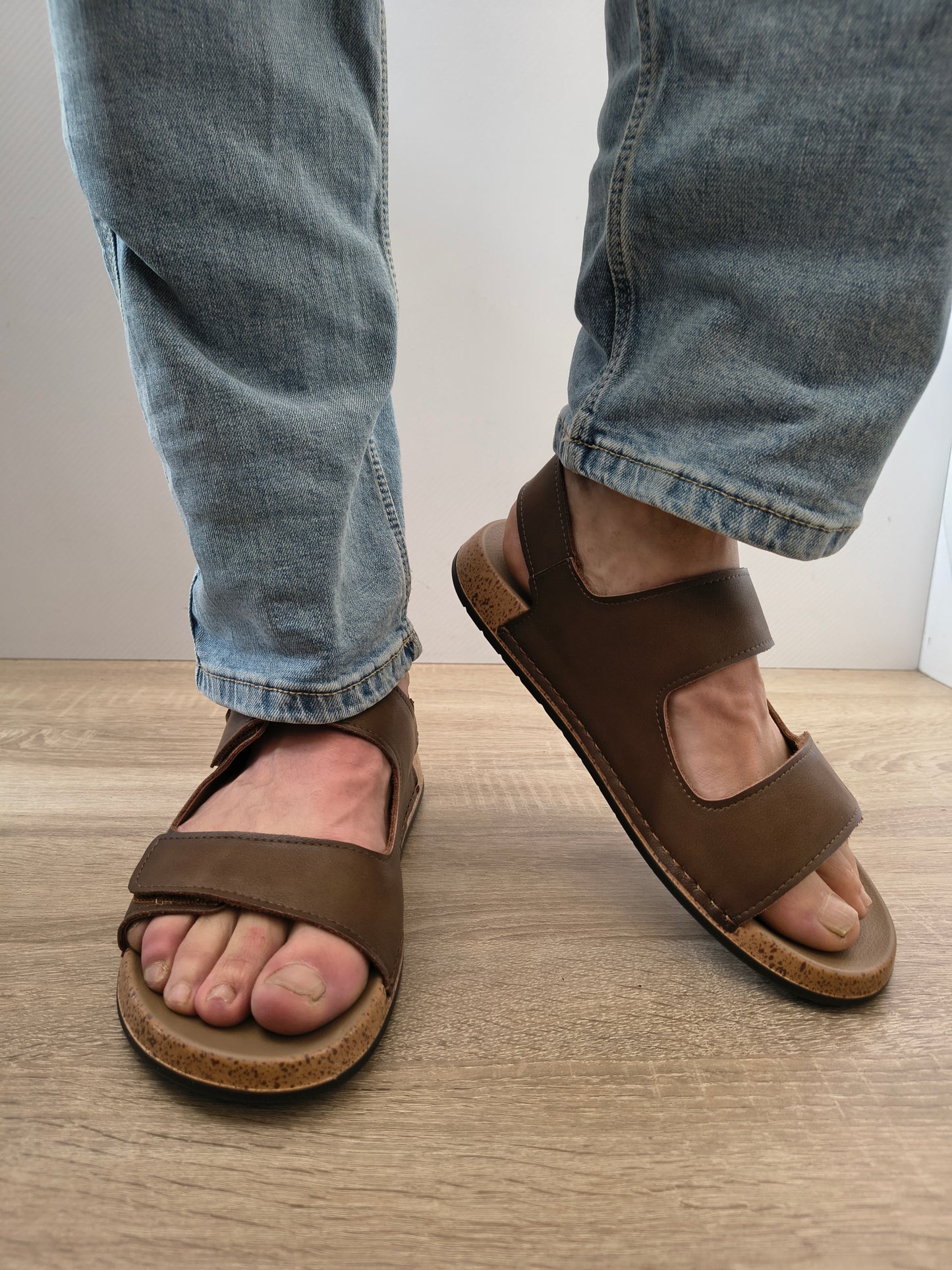 Sandale Casual Bărbați Otter 580020B 02-N Maro - Piele Naturală Nubuck