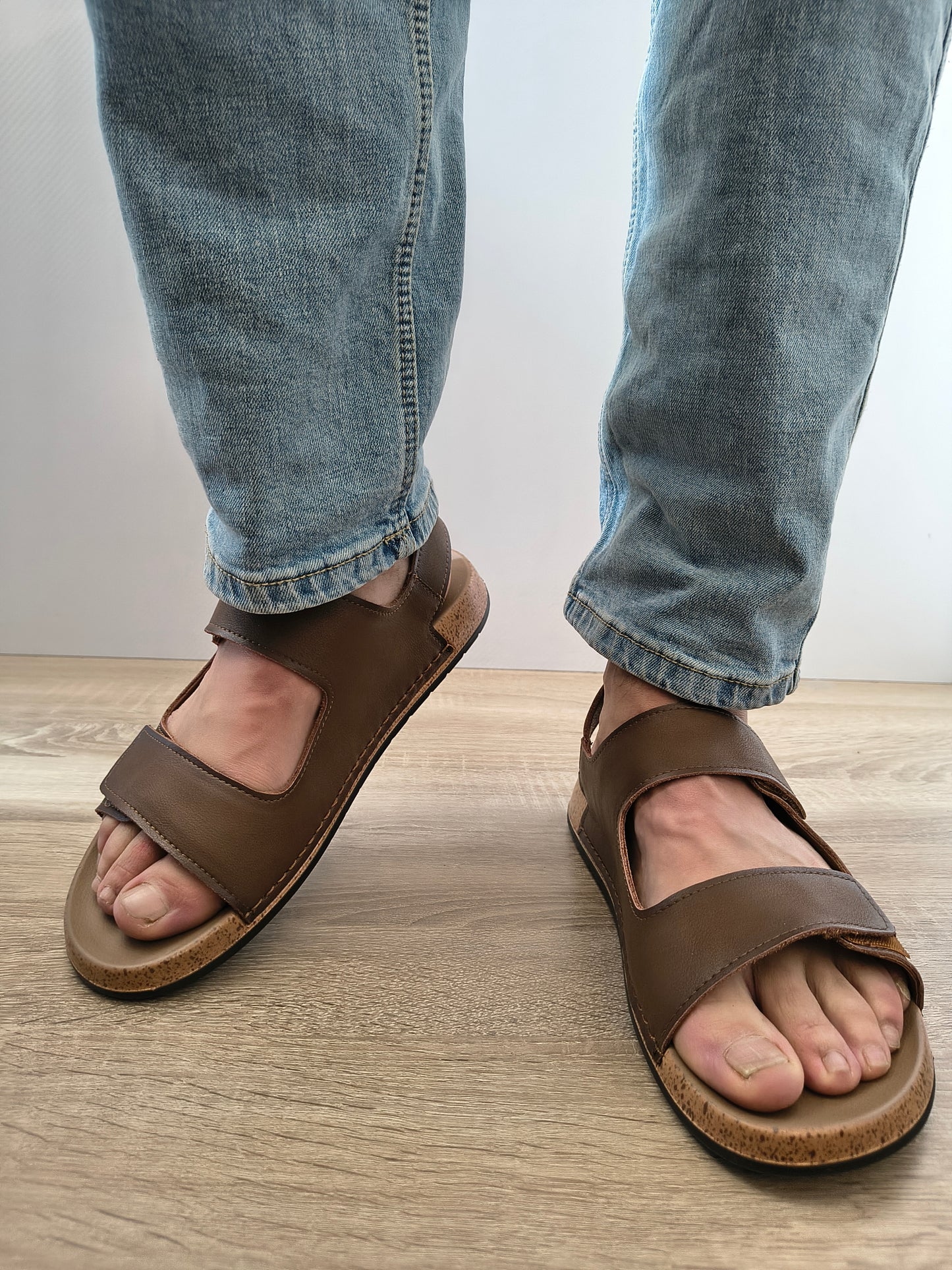 Sandale Casual Bărbați Otter 580020B 02-N Maro - Piele Naturală Nubuck
