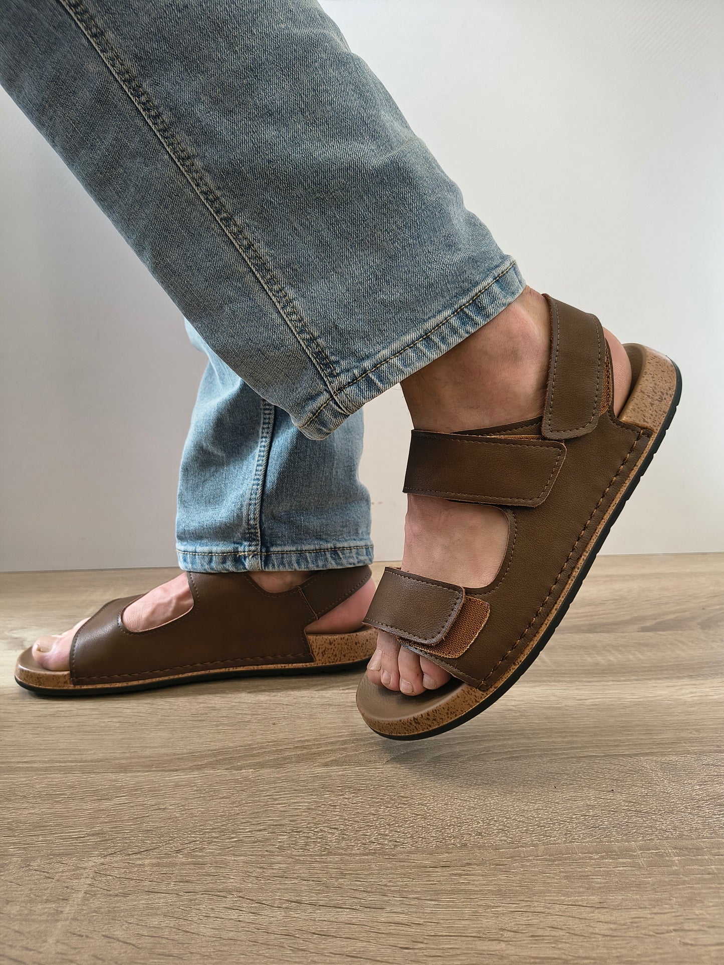 Sandale Casual Bărbați Otter 580020B 02-N Maro - Piele Naturală Nubuck