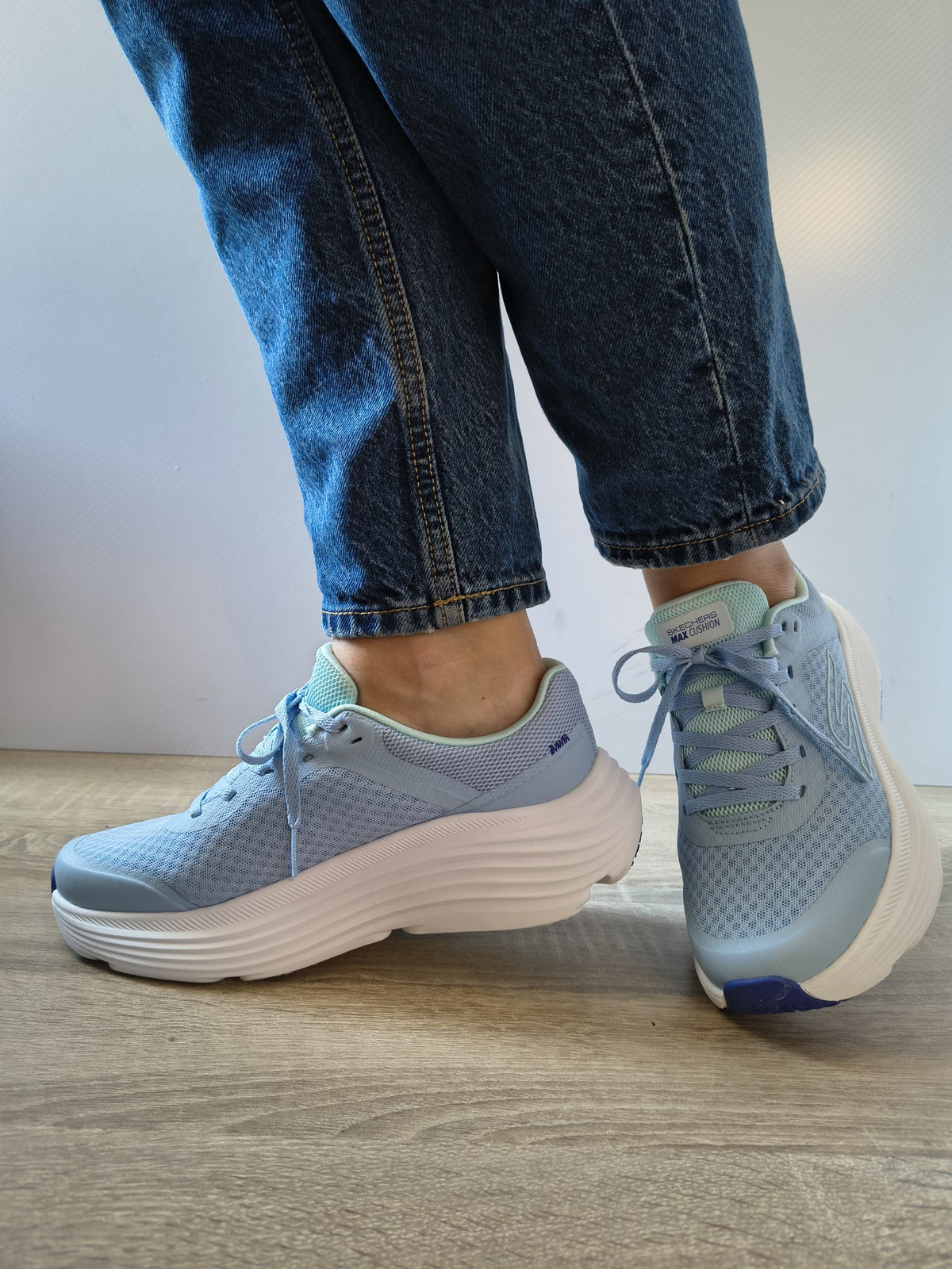 PANTOFI SPORT DAMĂ SKECHERS 129470 BLLB BLEU - imagine 2