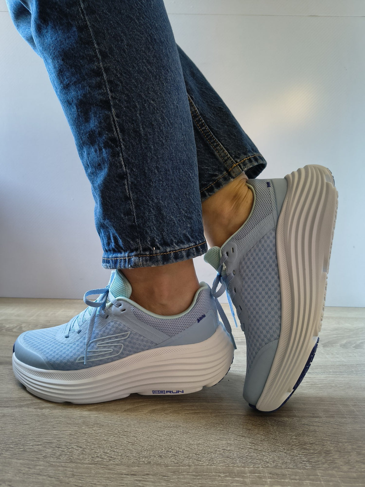 PANTOFI SPORT DAMĂ SKECHERS 129470 BLLB BLEU - imagine 3