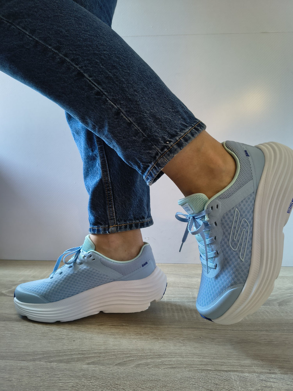 PANTOFI SPORT DAMĂ SKECHERS 129470 BLLB BLEU - imagine 6