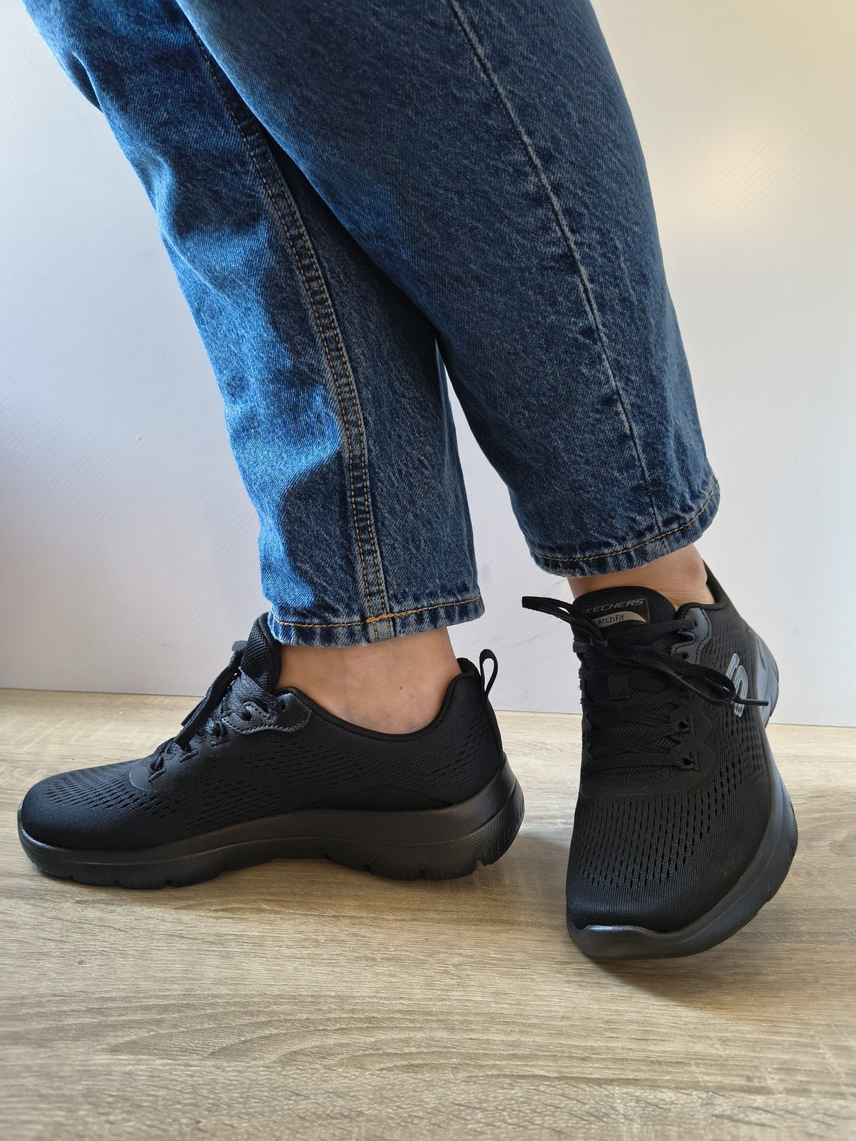 PANTOFI SPORT DAMĂ SKECHERS 150754 BBK NEGRI