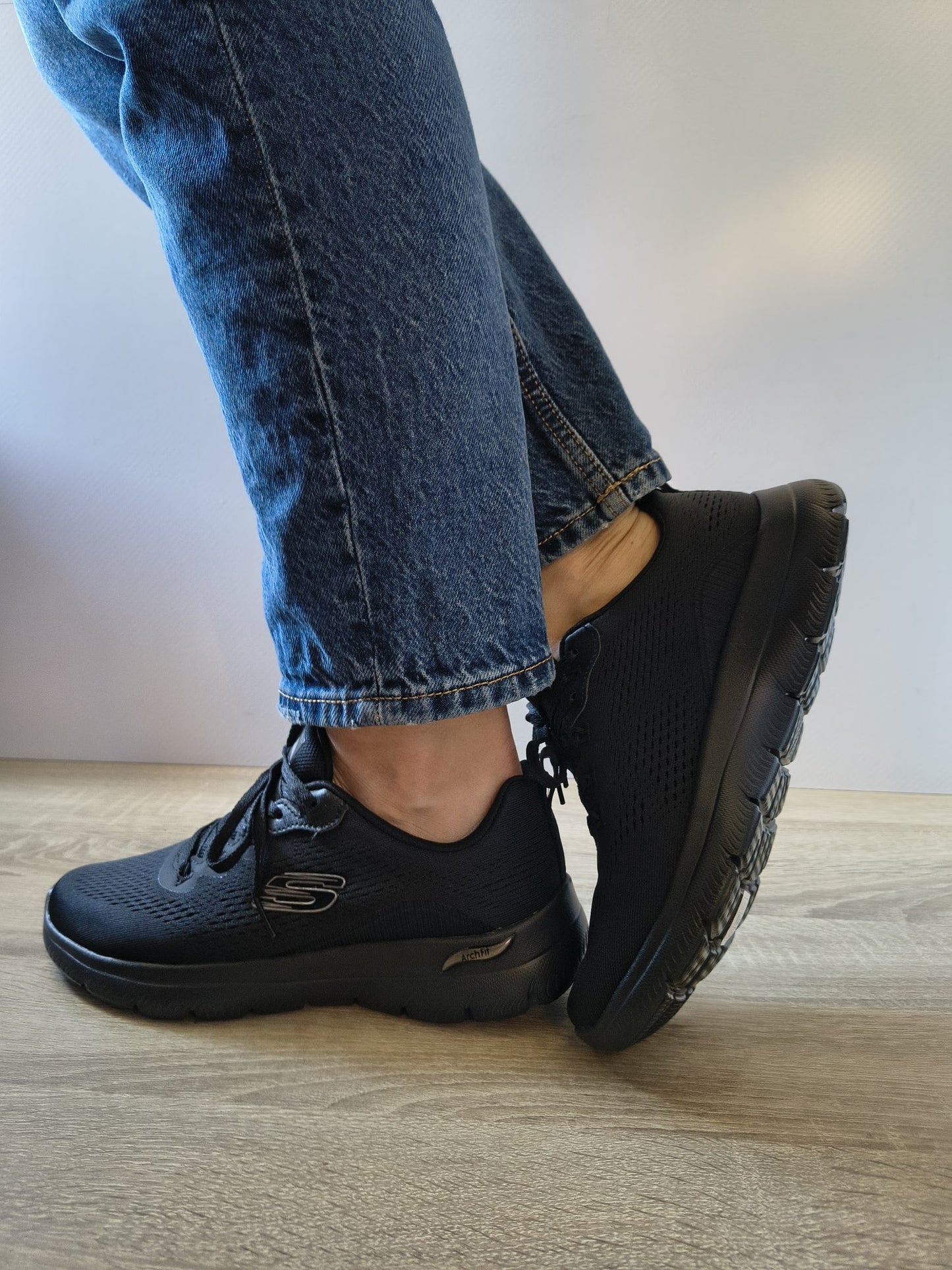 PANTOFI SPORT DAMĂ SKECHERS 150754 BBK NEGRI
