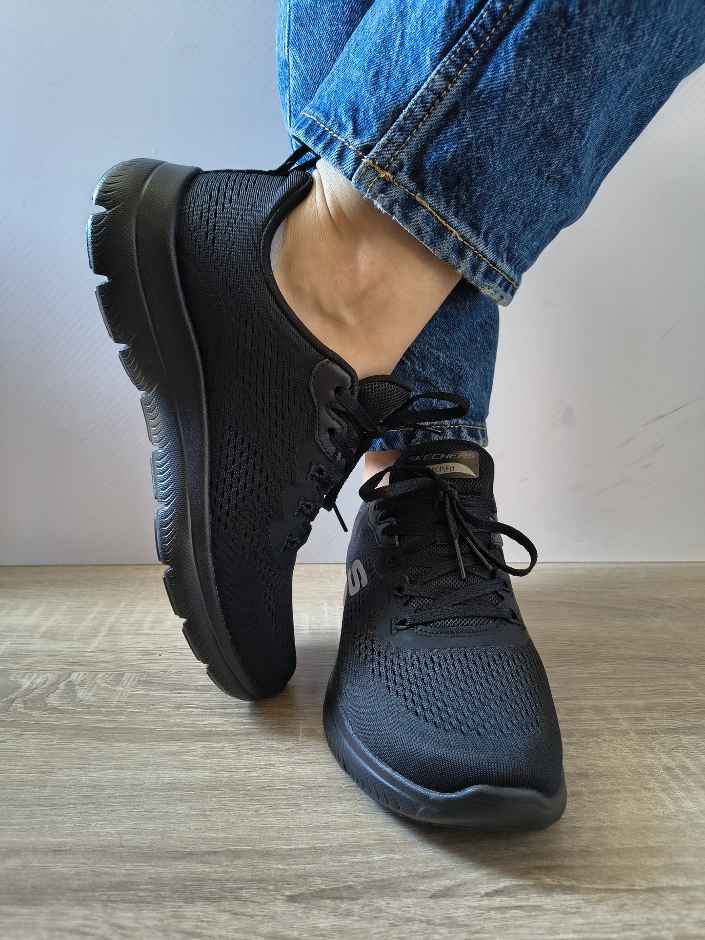 PANTOFI SPORT DAMĂ SKECHERS 150754 BBK NEGRI