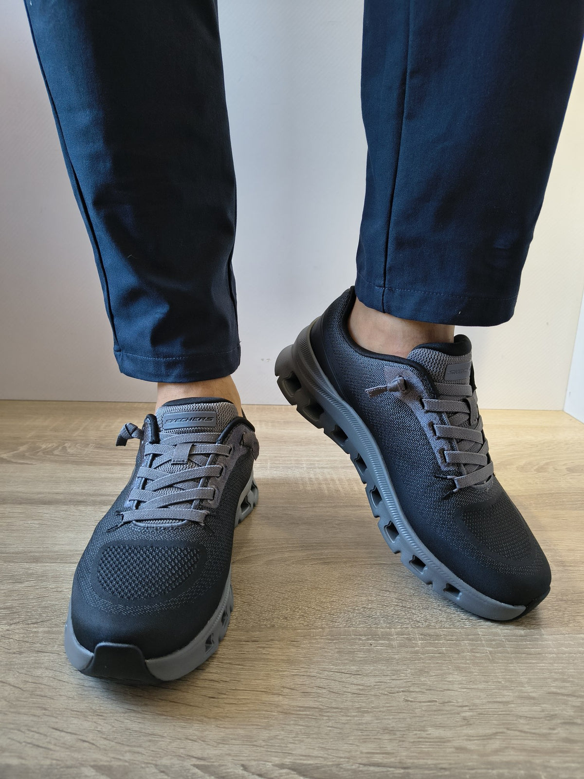 PANTOFI SPORT BĂRBAȚI SKECHERS 233132 BKCC NEGRI/GRI