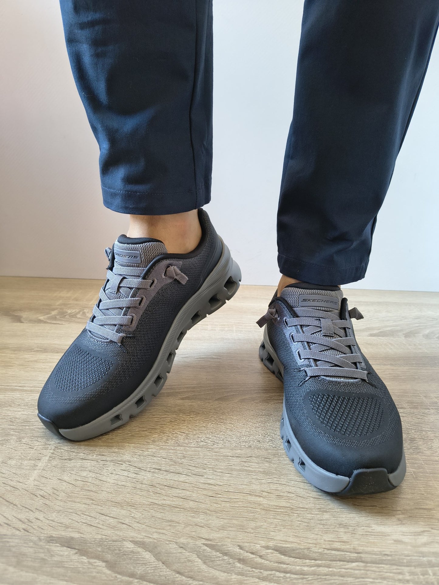 PANTOFI SPORT BĂRBAȚI SKECHERS 233132 BKCC NEGRI/GRI