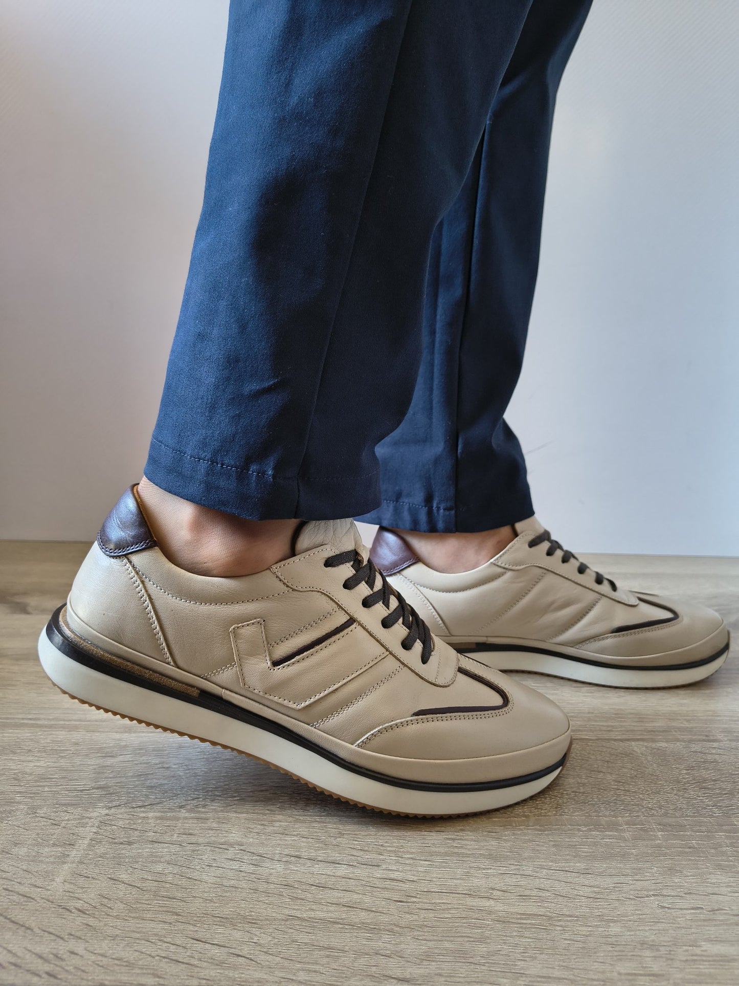 PANTOFI CASUAL BĂRBAȚI GORETTI B67-2406 BEJ