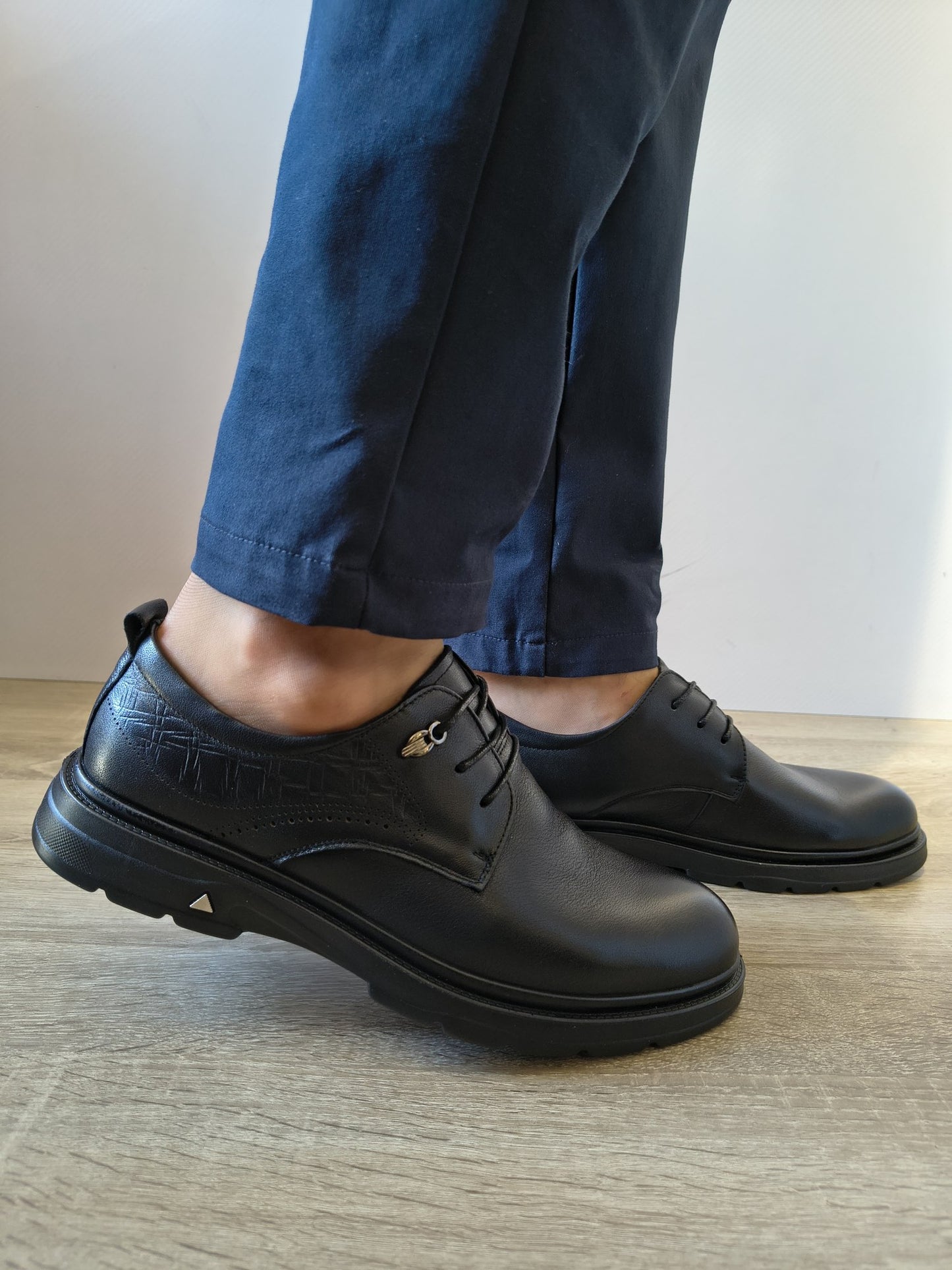 PANTOFI CASUAL BĂRBAȚI MELS 91817 NEGRI