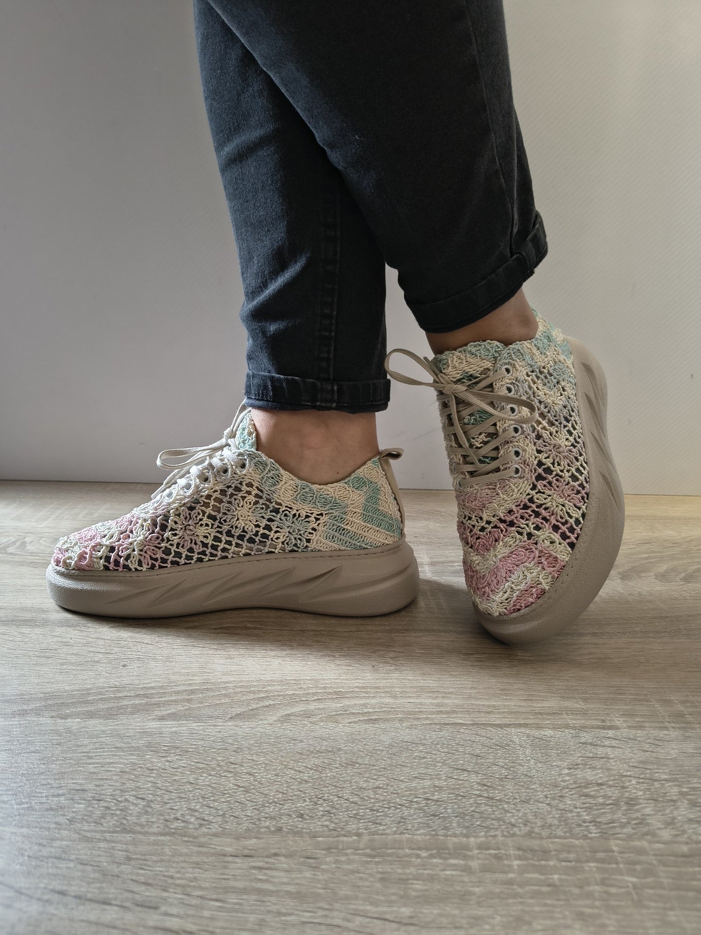 PANTOFI CASUAL DAMĂ BIO FLEX 023 TKS-450 CREM