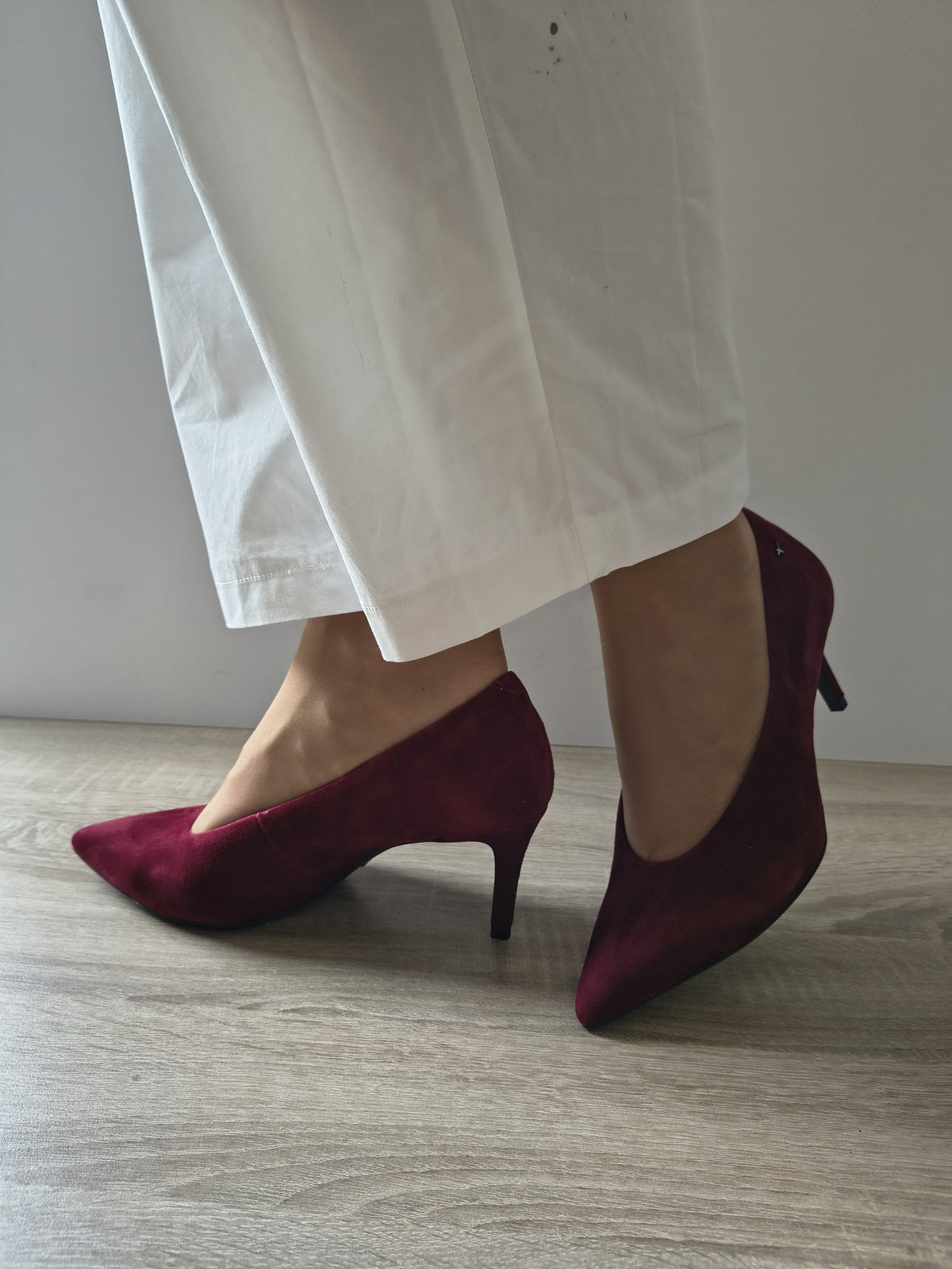 PANTOFI ELEGANȚI DAMĂ TAMARIS 22456-47 537 BORDO VELUR