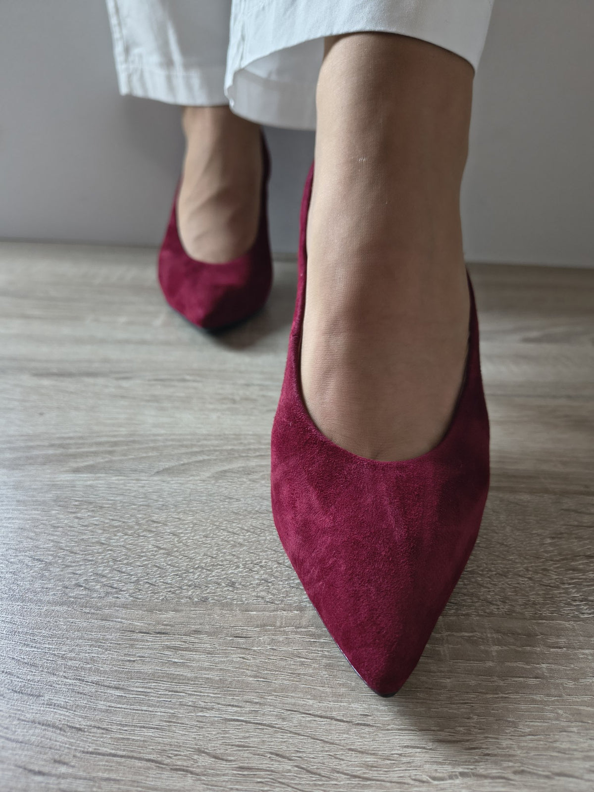 PANTOFI ELEGANȚI DAMĂ TAMARIS 22456-47 537 BORDO VELUR