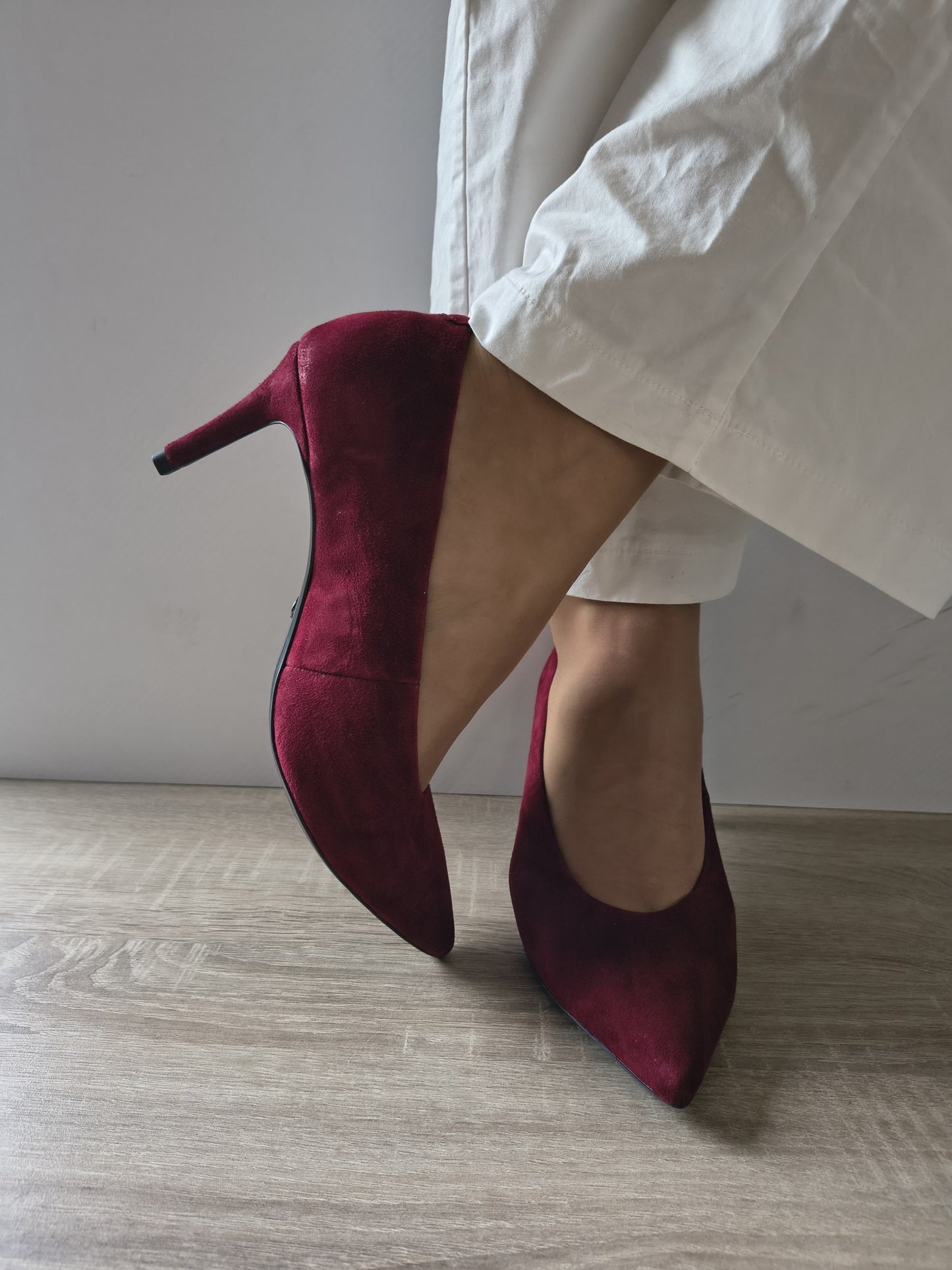 PANTOFI ELEGANȚI DAMĂ TAMARIS 22456-47 537 BORDO VELUR