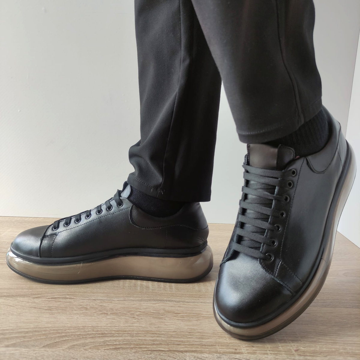 PANTOFI CASUAL BARBATI ARISTOCRAT 2030-3 NEGRI - imagine 2