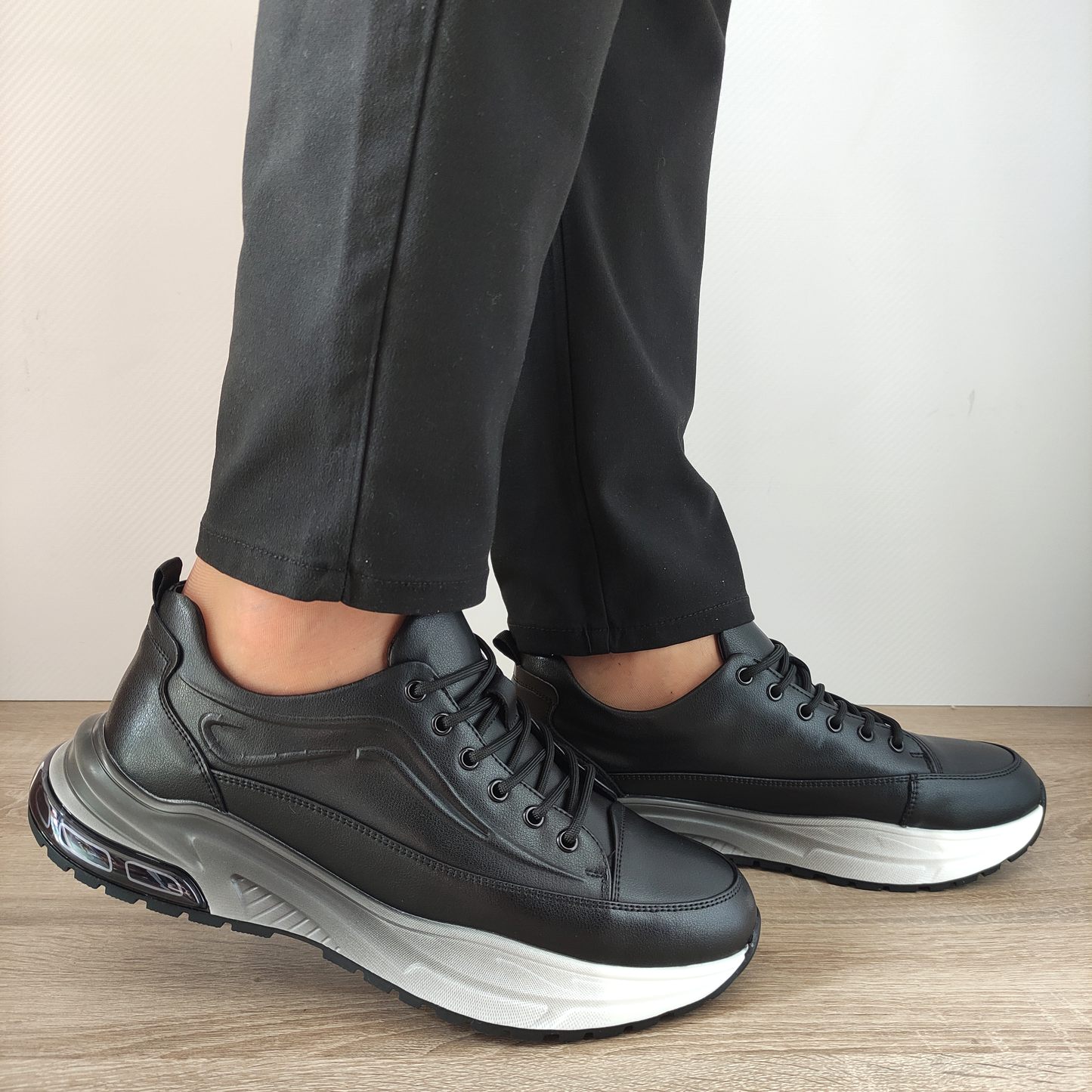 PANTOFI CASUAL BARBATI BERLINER D07091 NEGRI - imagine 2