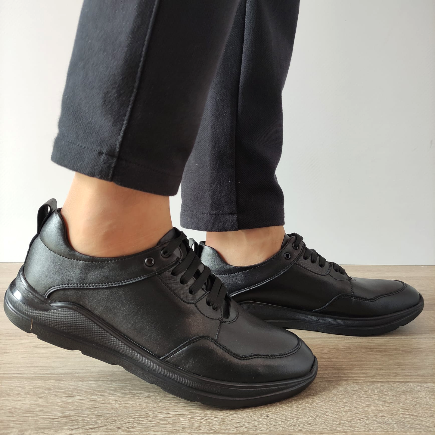 PANTOFI CASUAL BARBATI COBRA 128 NEGRI - imagine 2