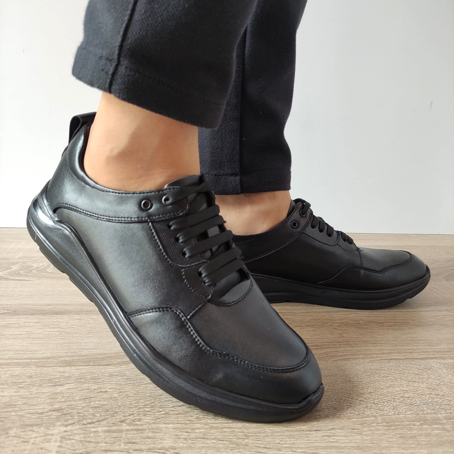 PANTOFI CASUAL BARBATI COBRA 128 NEGRI - imagine 3