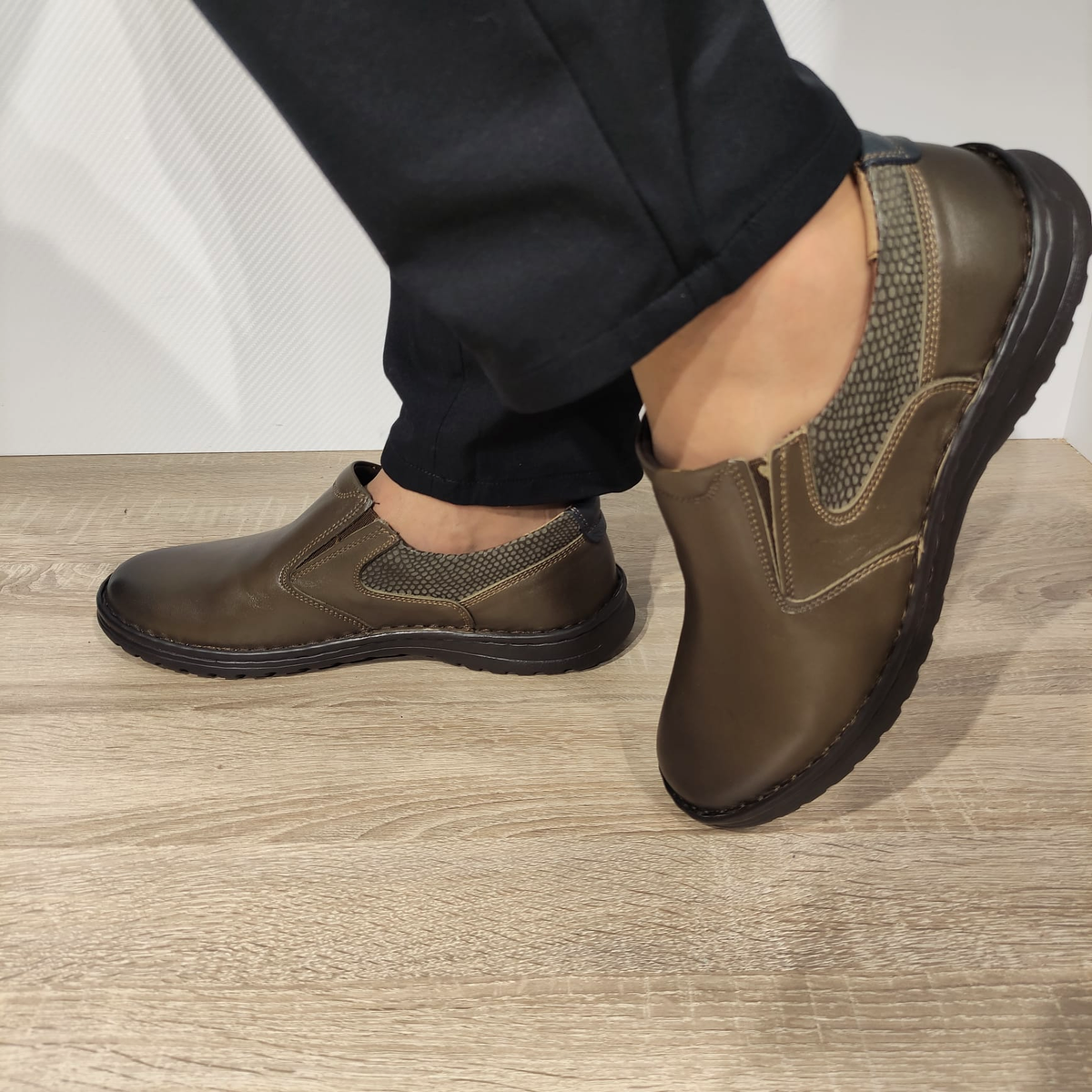 PANTOFI CASUAL BARBATI COBRA 805 KAKI - imagine 2