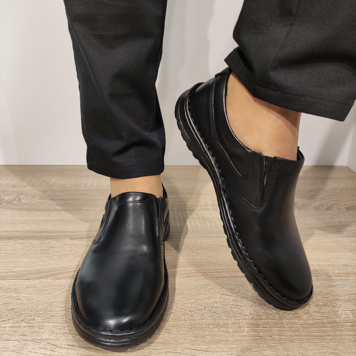 PANTOFI CASUAL BARBATI COBRA 805 NEGRI - imagine 4
