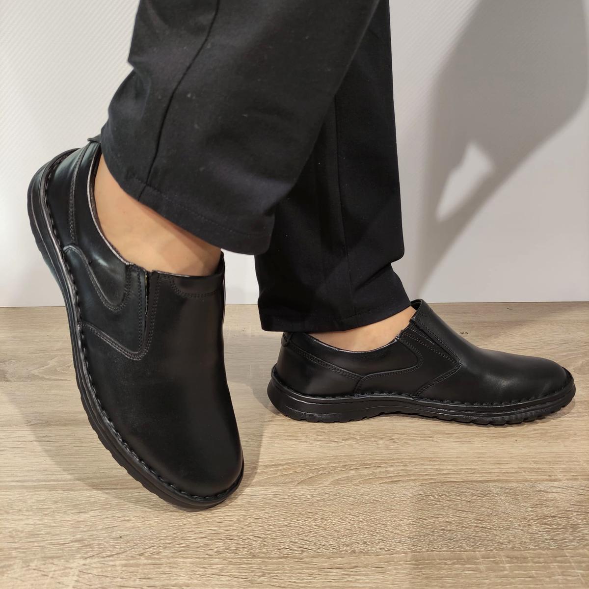 PANTOFI CASUAL BARBATI COBRA 805 NEGRI - imagine 5