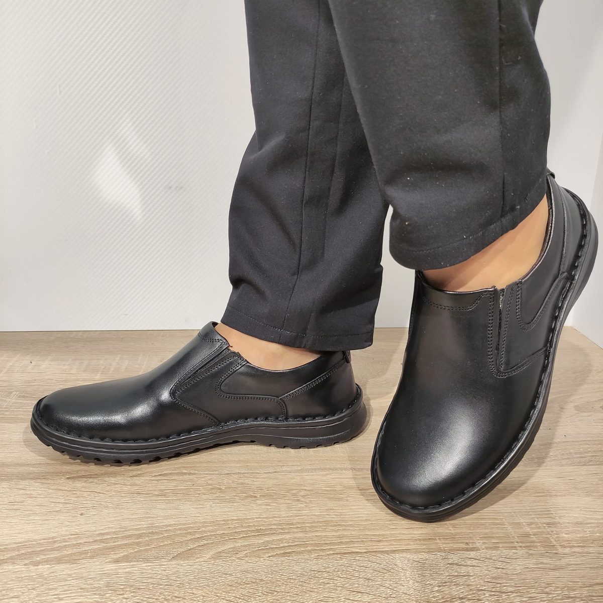 PANTOFI CASUAL BARBATI COBRA 805 NEGRI - imagine 2