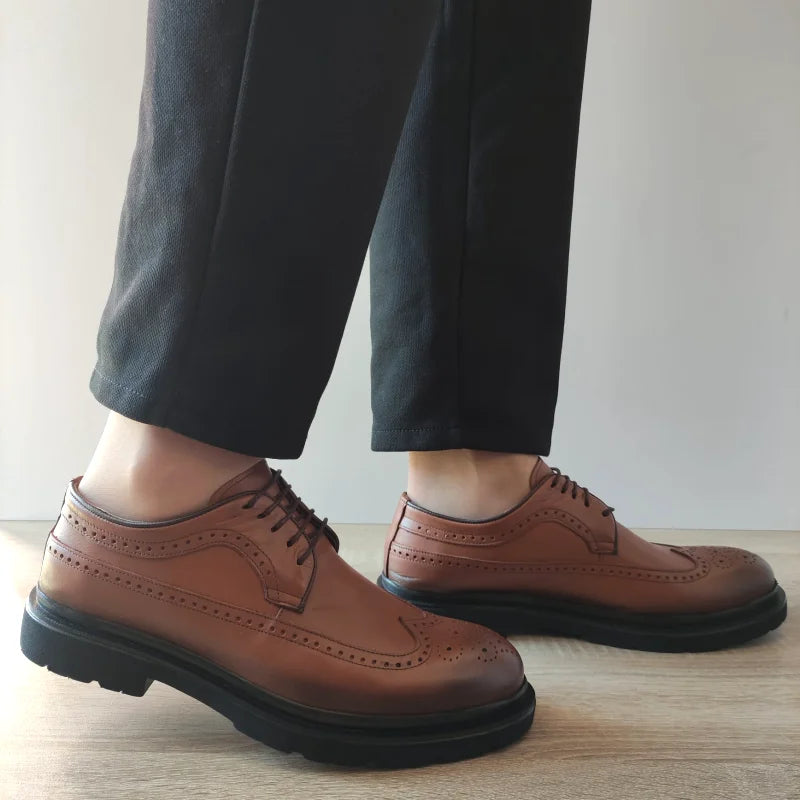 PANTOFI CASUAL BARBATI DOGATI K09 MARO CONIAC - imagine 2