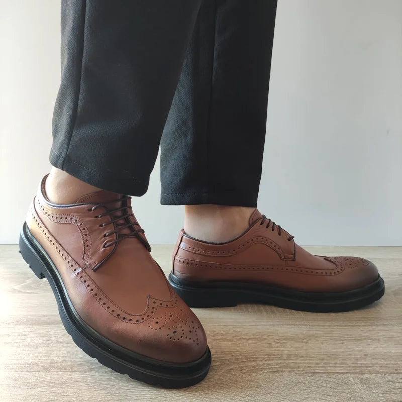PANTOFI CASUAL BARBATI DOGATI K09 MARO CONIAC - imagine 3
